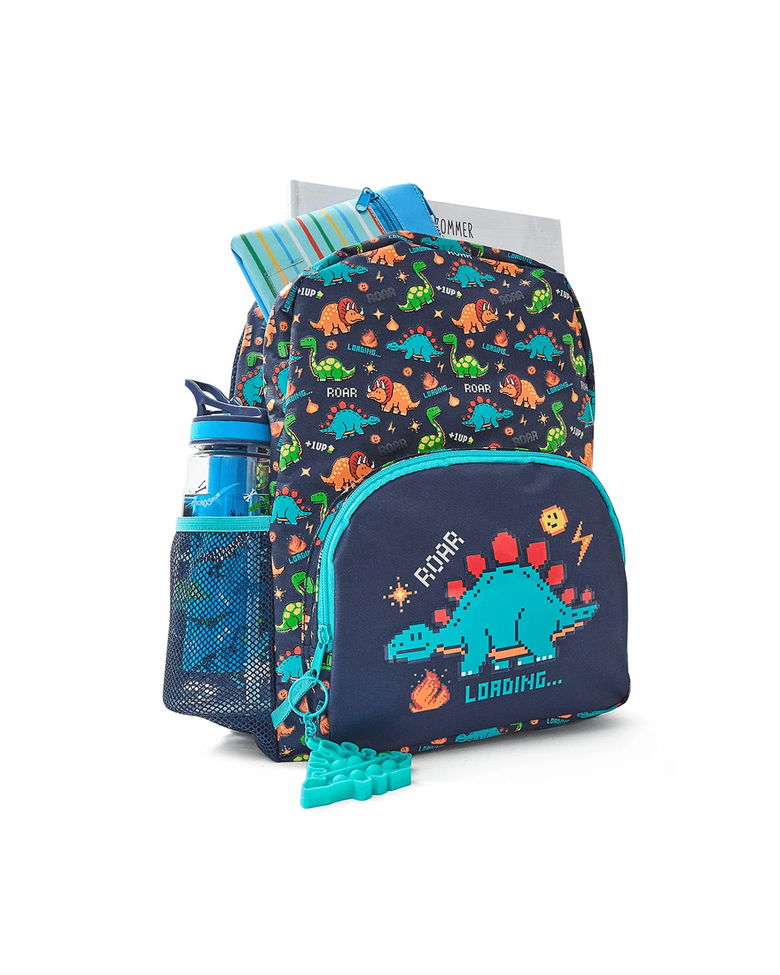 1 Junior Backpack - Dino Gamer, Navy, 1 of 10