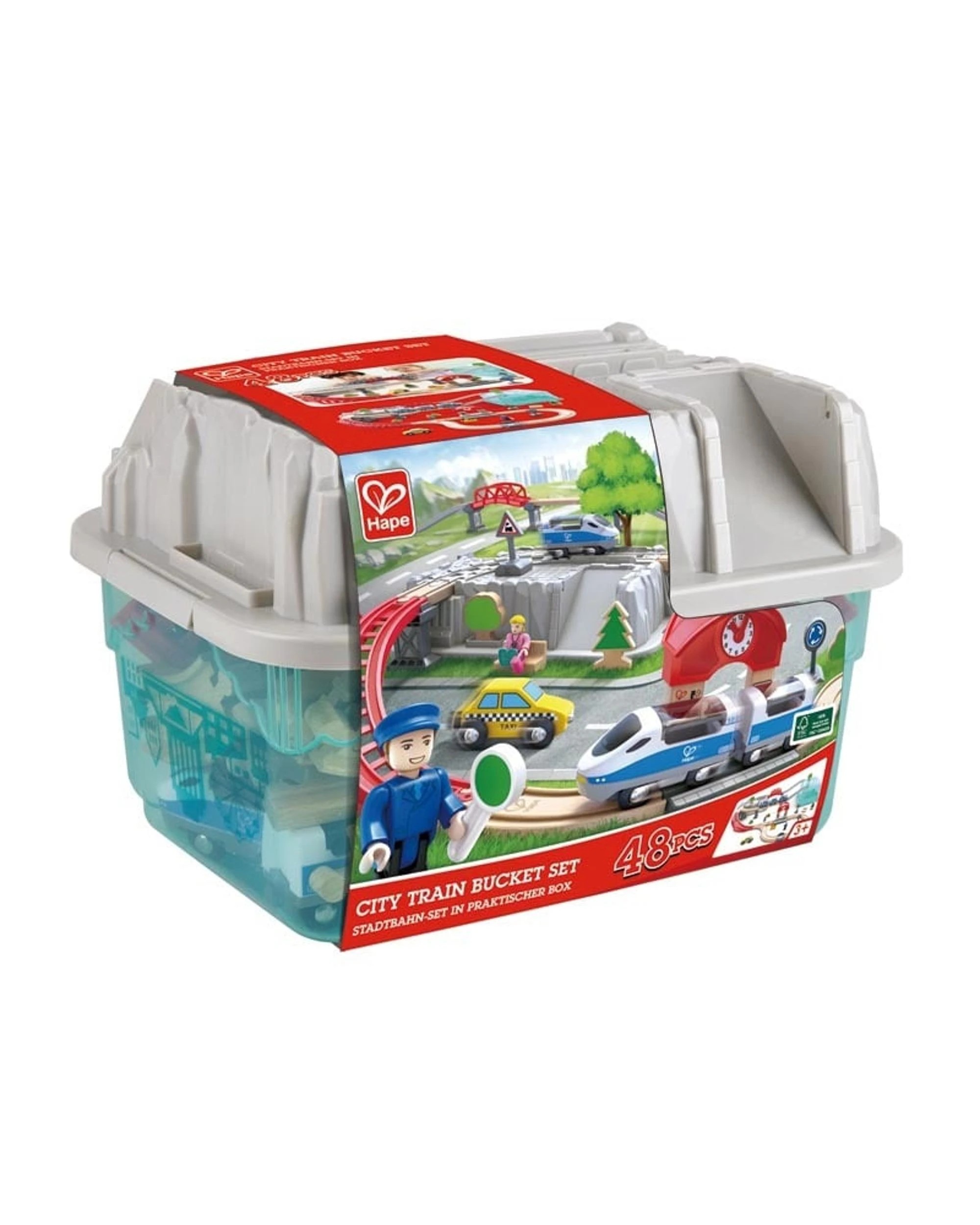 1 Hape City Train Bucket Set, 1 of 5