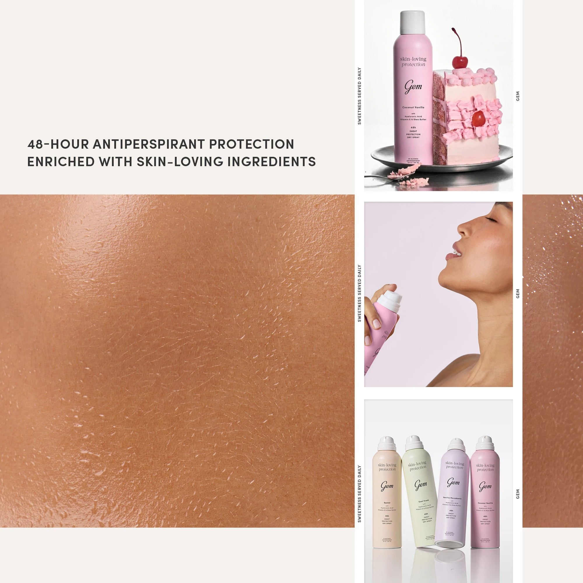 2 Gem Skin-Loving Deodorant 207ml - Coconut & Vanilla, 2 of 6
