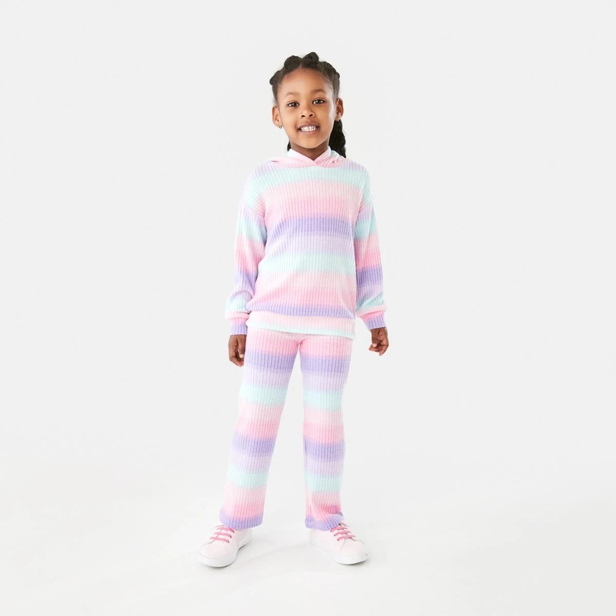 4 Wide Leg Brushed Leggings Stripes, 4 of 7