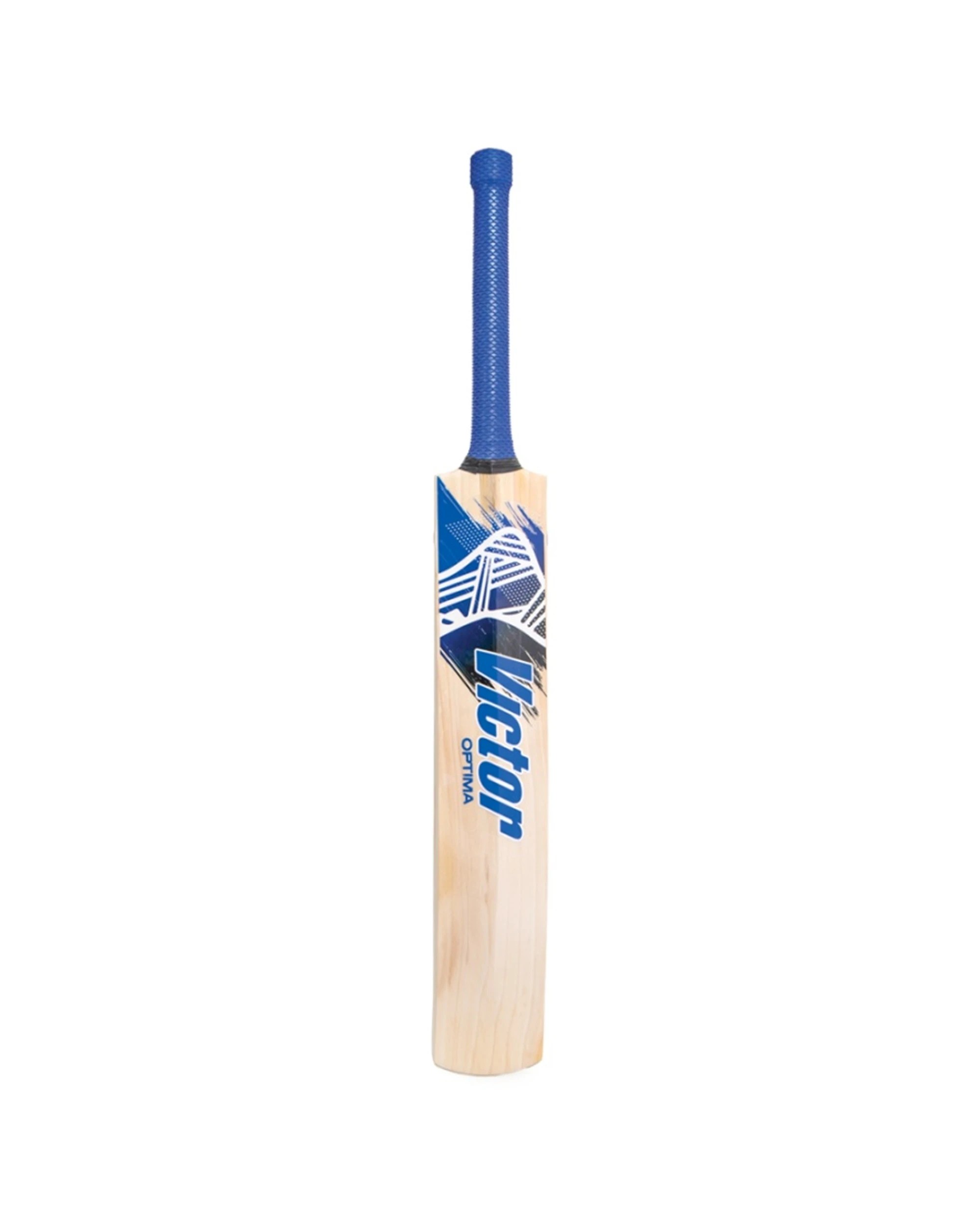 2 Victor Sports English Willow Elite Cricket Bat Optima Grade 3 Short Handle - Blue, 2 of 7