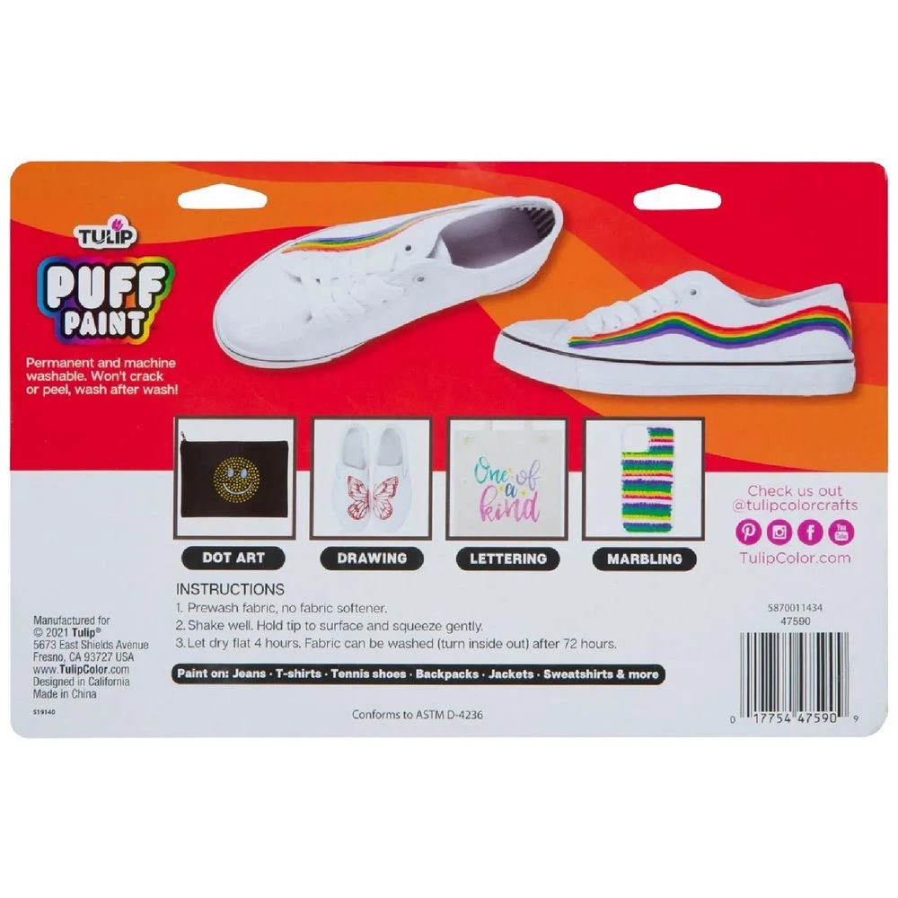 2 Tulip Dimensional Puff Fabric Paint Essentials 10 Pack, 2 of 4