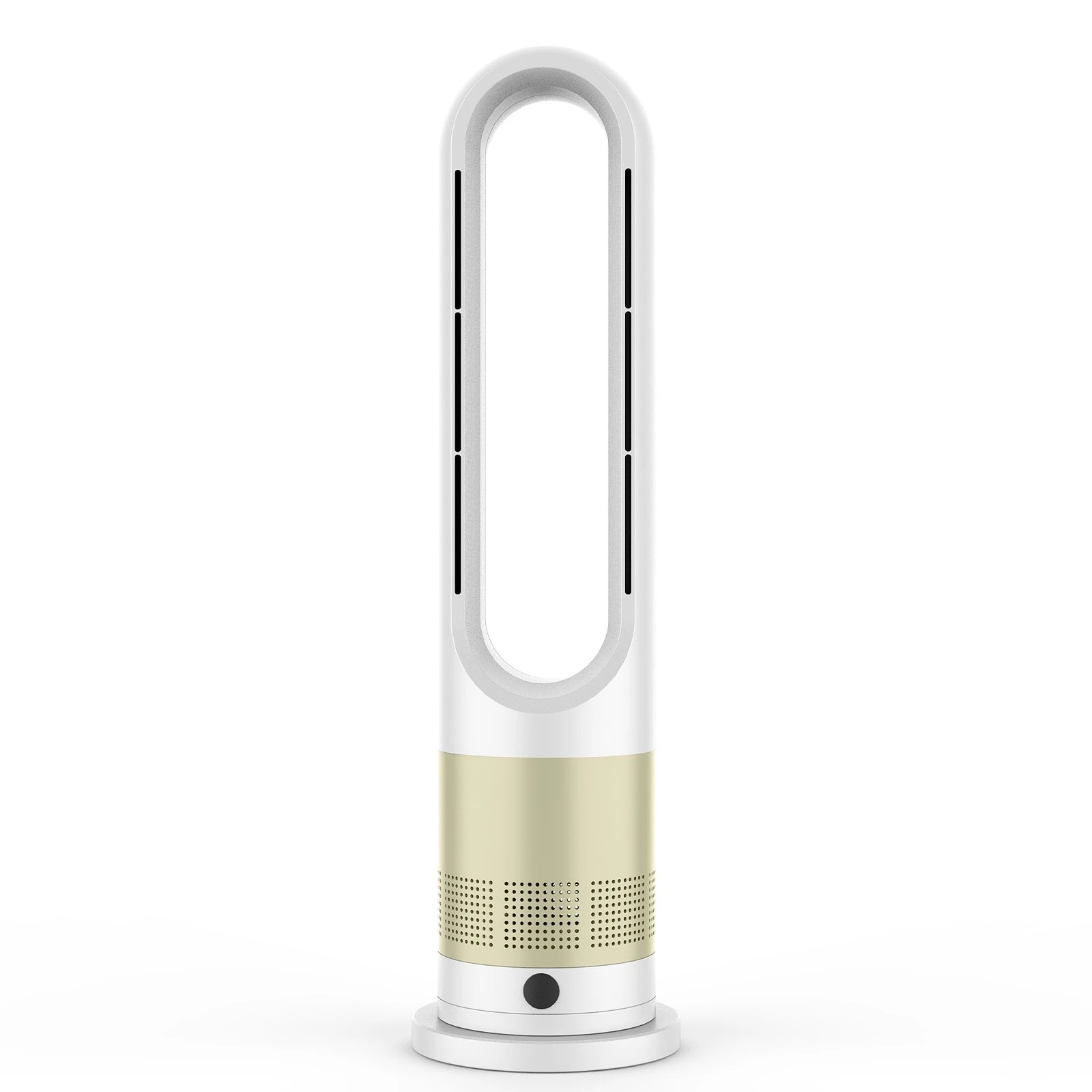 4 Advwin Bladeless Tower Fan, 2 In 1 Electric Fan Heater With 8 Speeds, Portable Oscillation Fan For Room Bedroom Office, 4 of 9