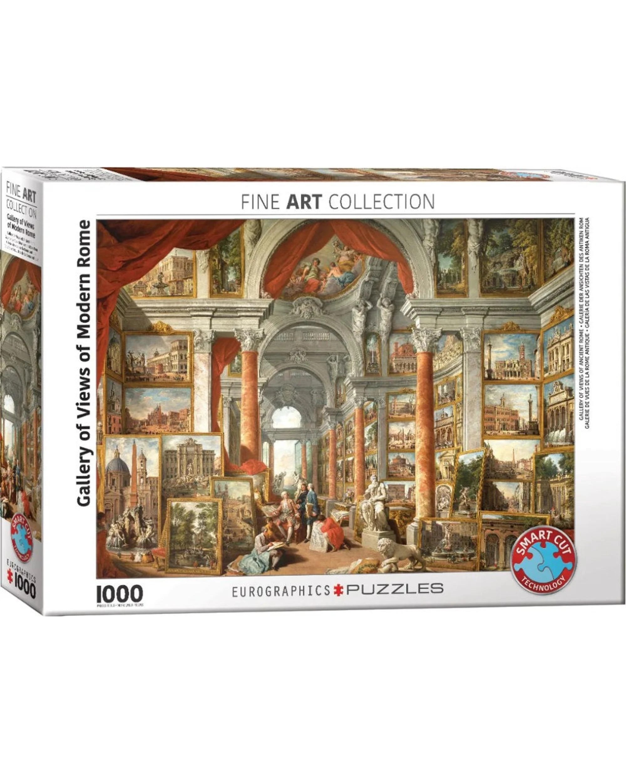 1 Eurographics Gallery of Views of Modern Rome 1000 Piece Jigsaw Puzzle, 1 of 3