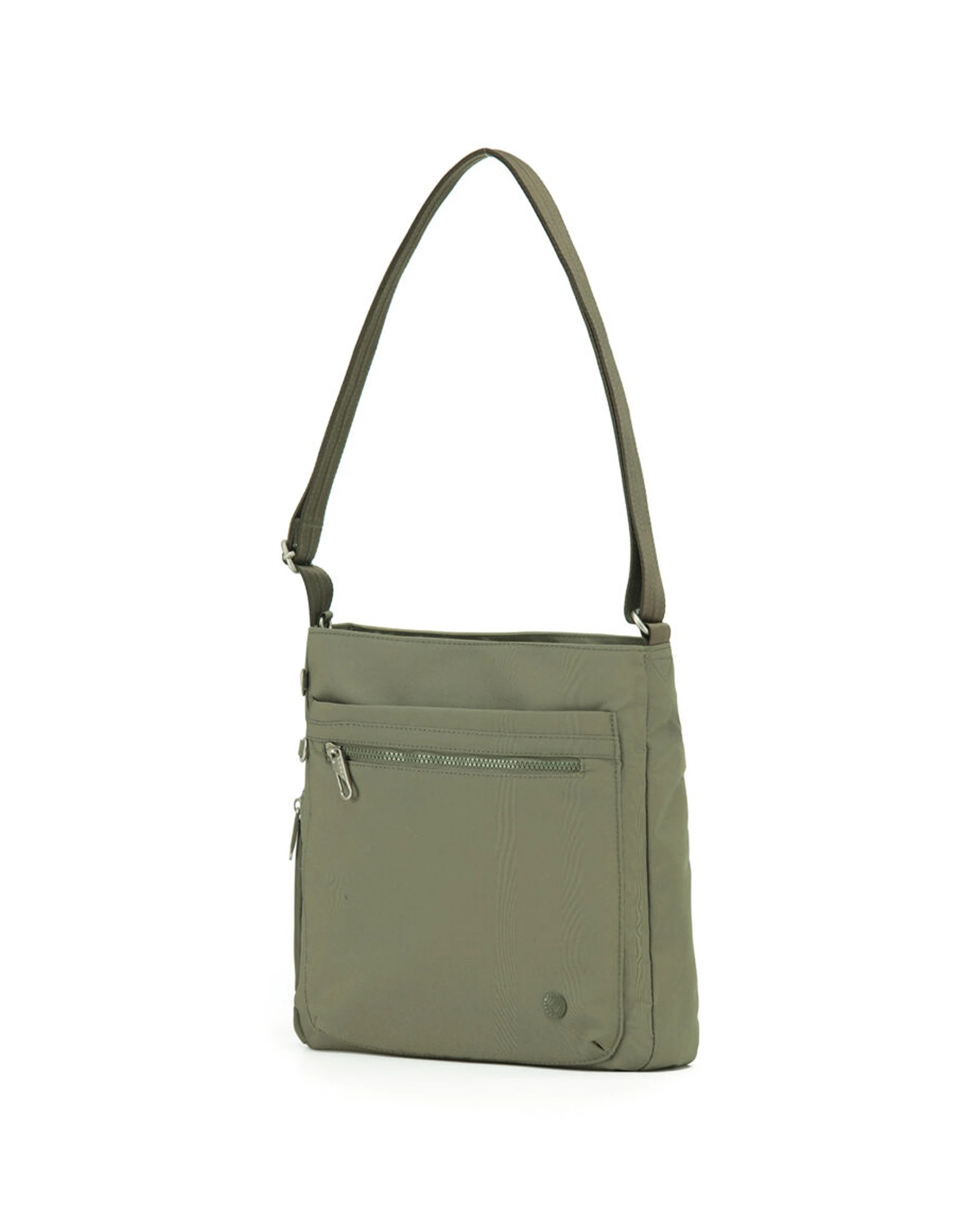 1 Tosca Anti-Theft Rfid Blocking Shoulder Travel Bag - Green, 1 of 3