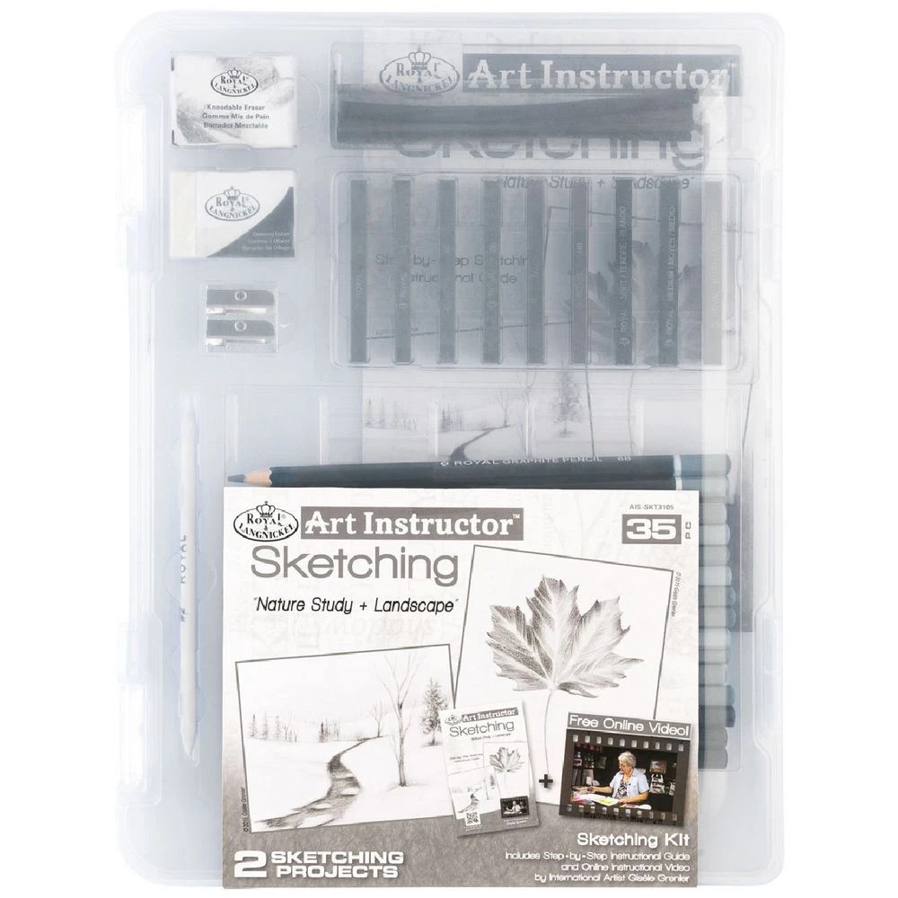 1 Royal & Langnickel Art Instructor Set Sketching 35 Pieces, 1 of 6