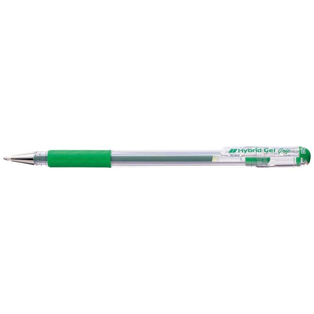 1 Pentel Hybrid Gel Grip K118 Gel Pen Green, 1 of 1