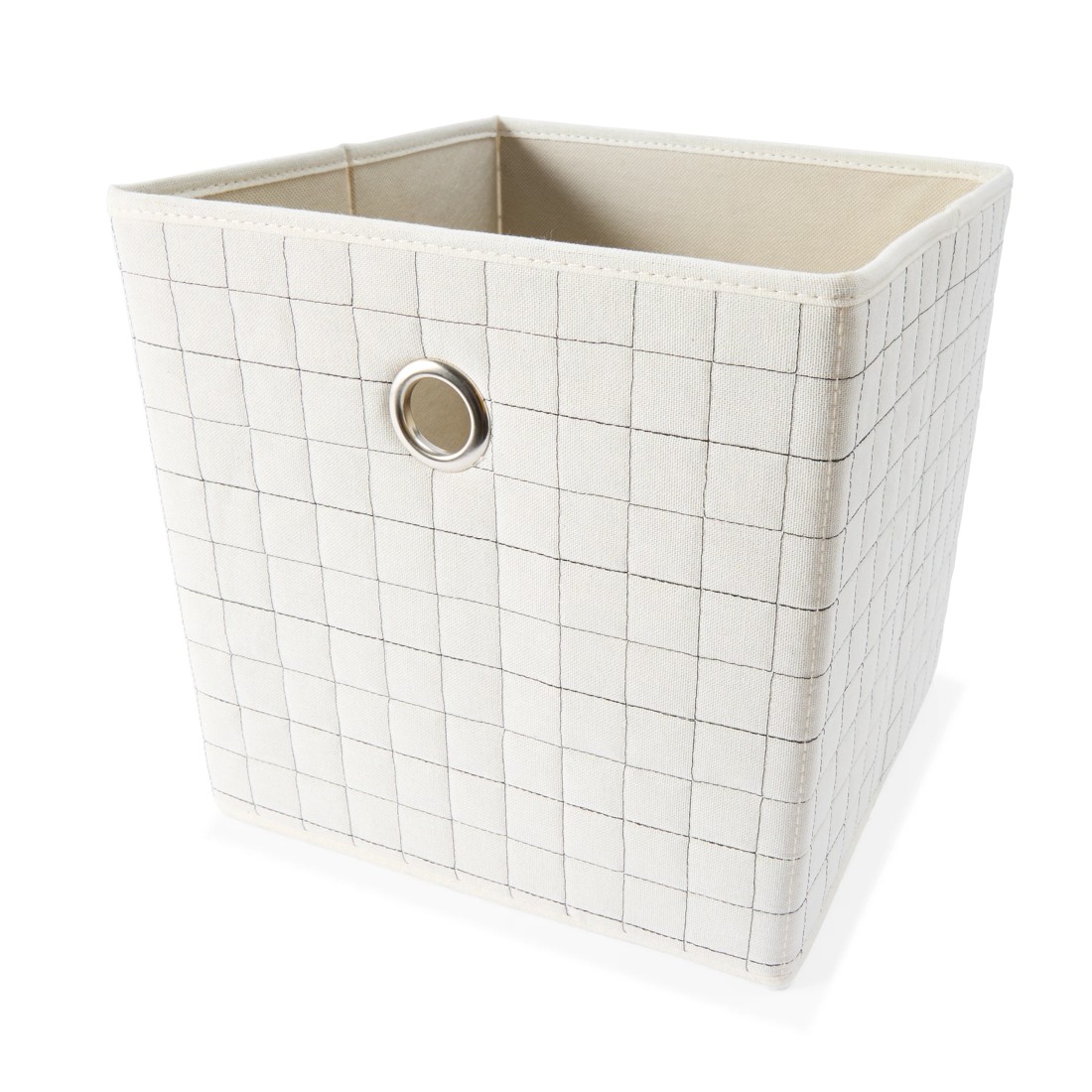 1 Collapsible Storage Cube - Beige, 1 of 8