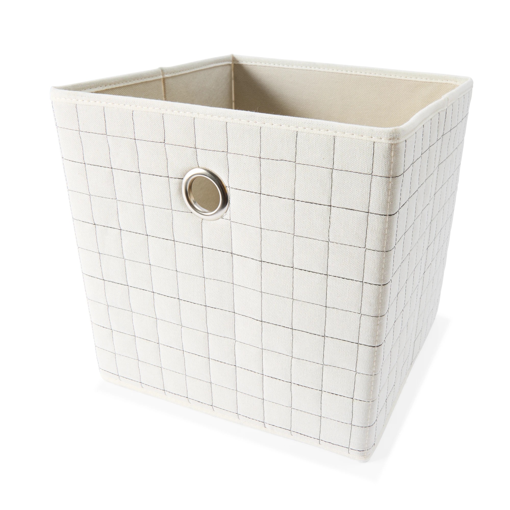 1 Collapsible Storage Cube - Beige, 1 of 8