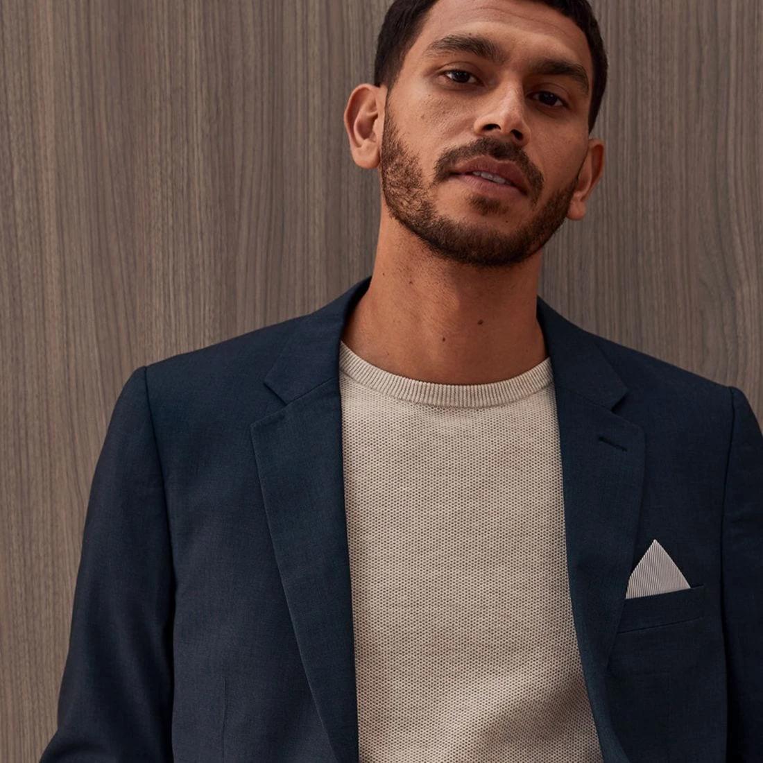 9 Preview Fashion Suit Jacket NAVY BLUE, 9 of 9