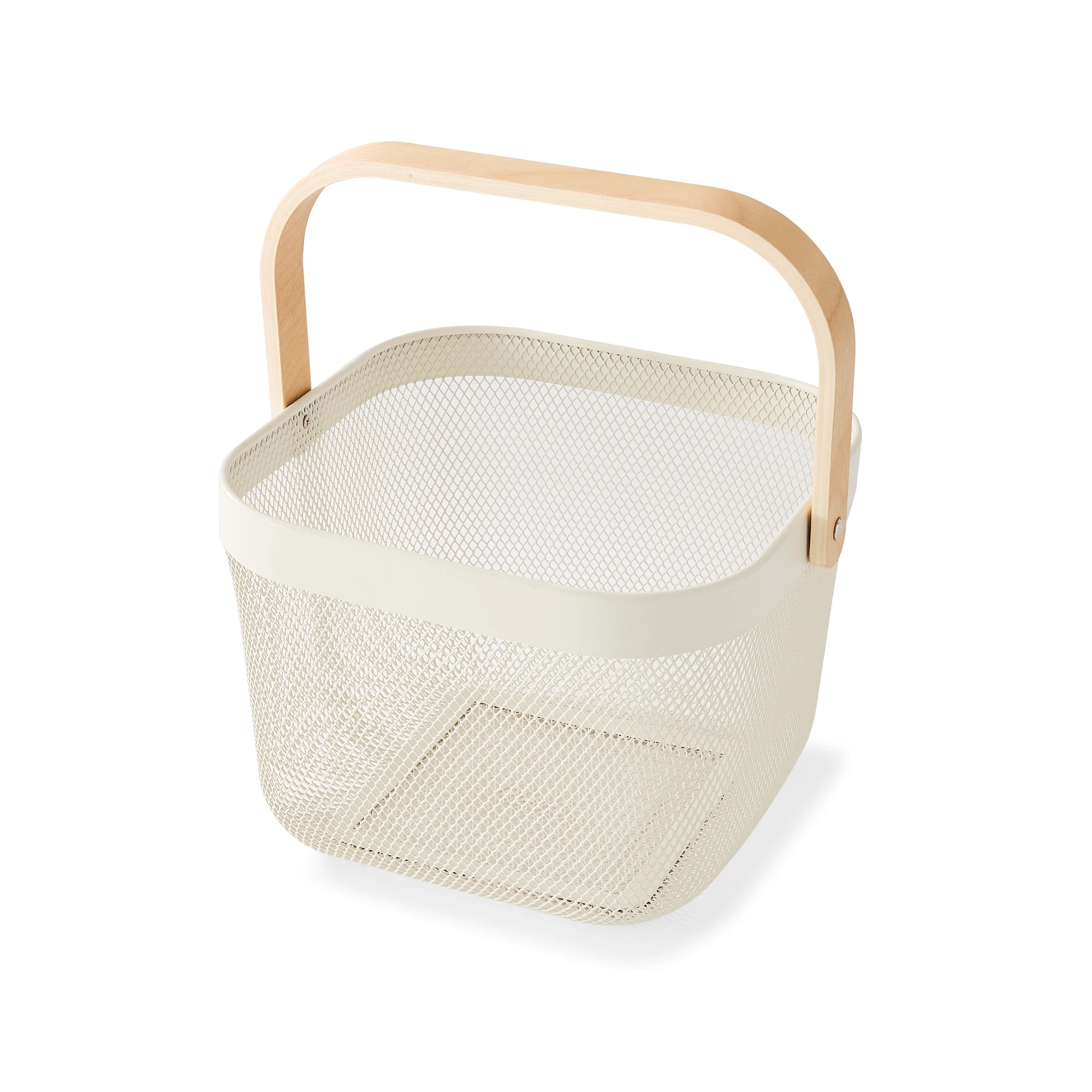 3 Off White Mesh Basket, 3 of 8