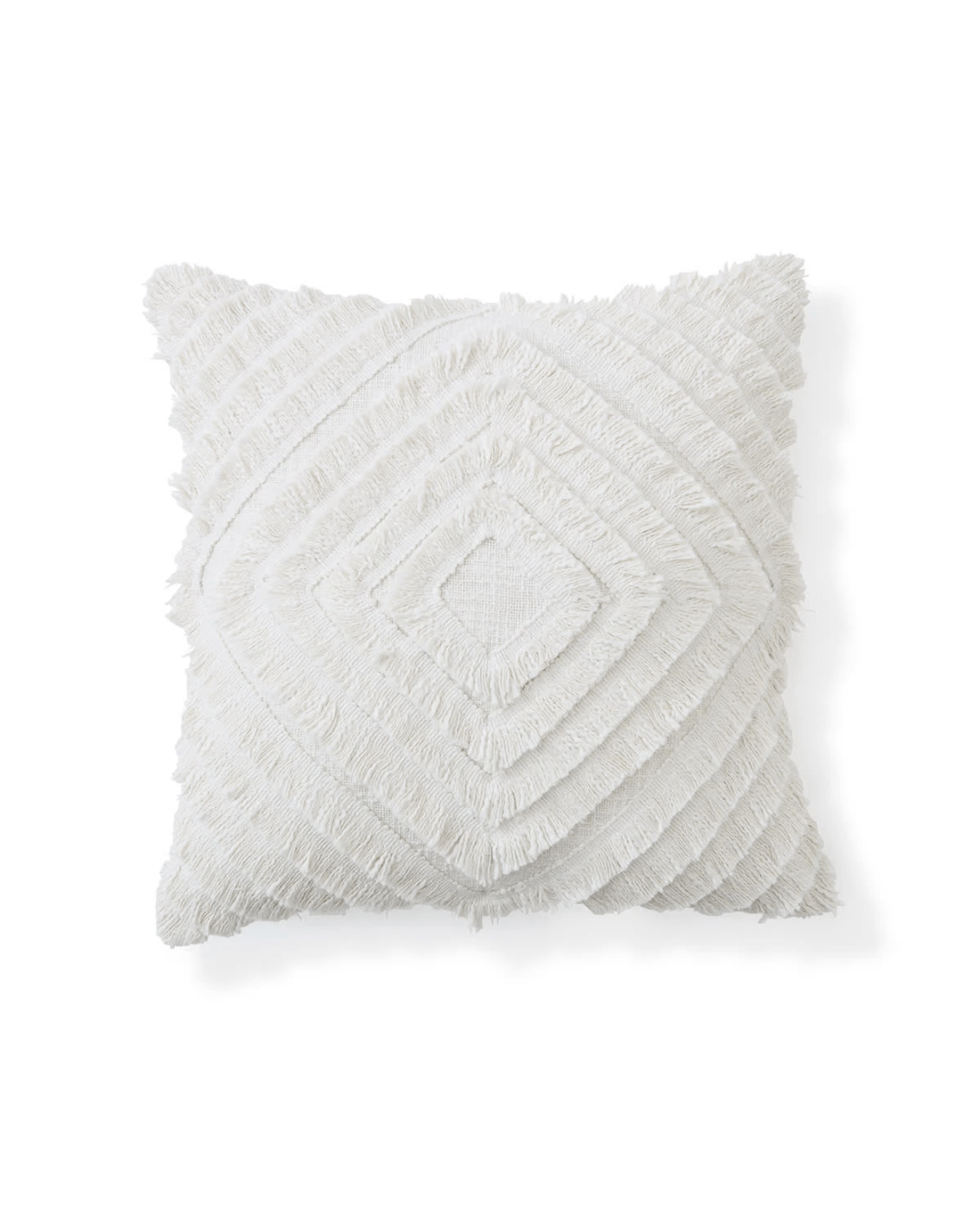 3 50cm Diamond Cotton Cushion Cover - White, 3 of 9