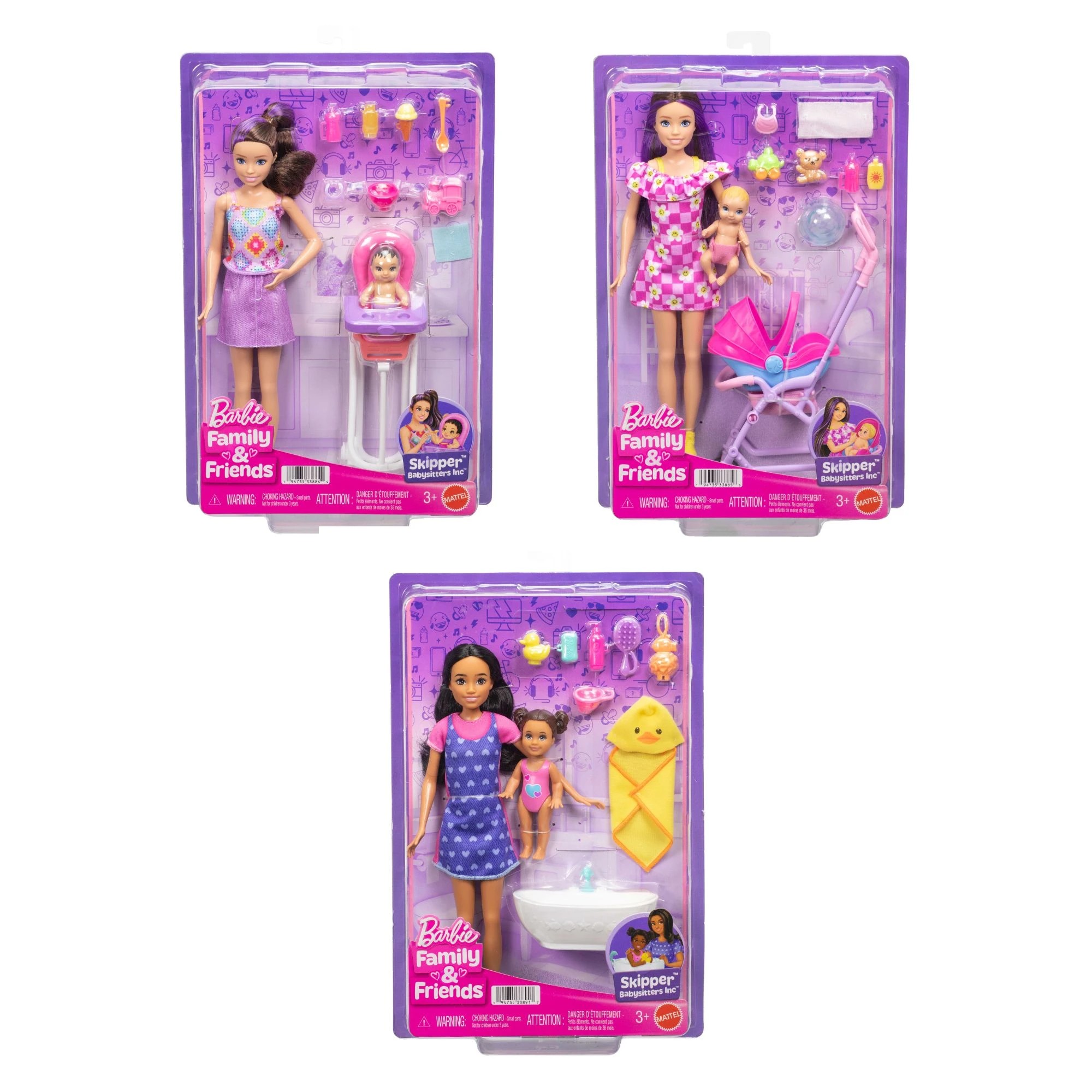 1 Barbie Family & Friends Skipper Babysitters Inc. Playset with Babysitter Doll & Accessories - Assorted, 1 of 5