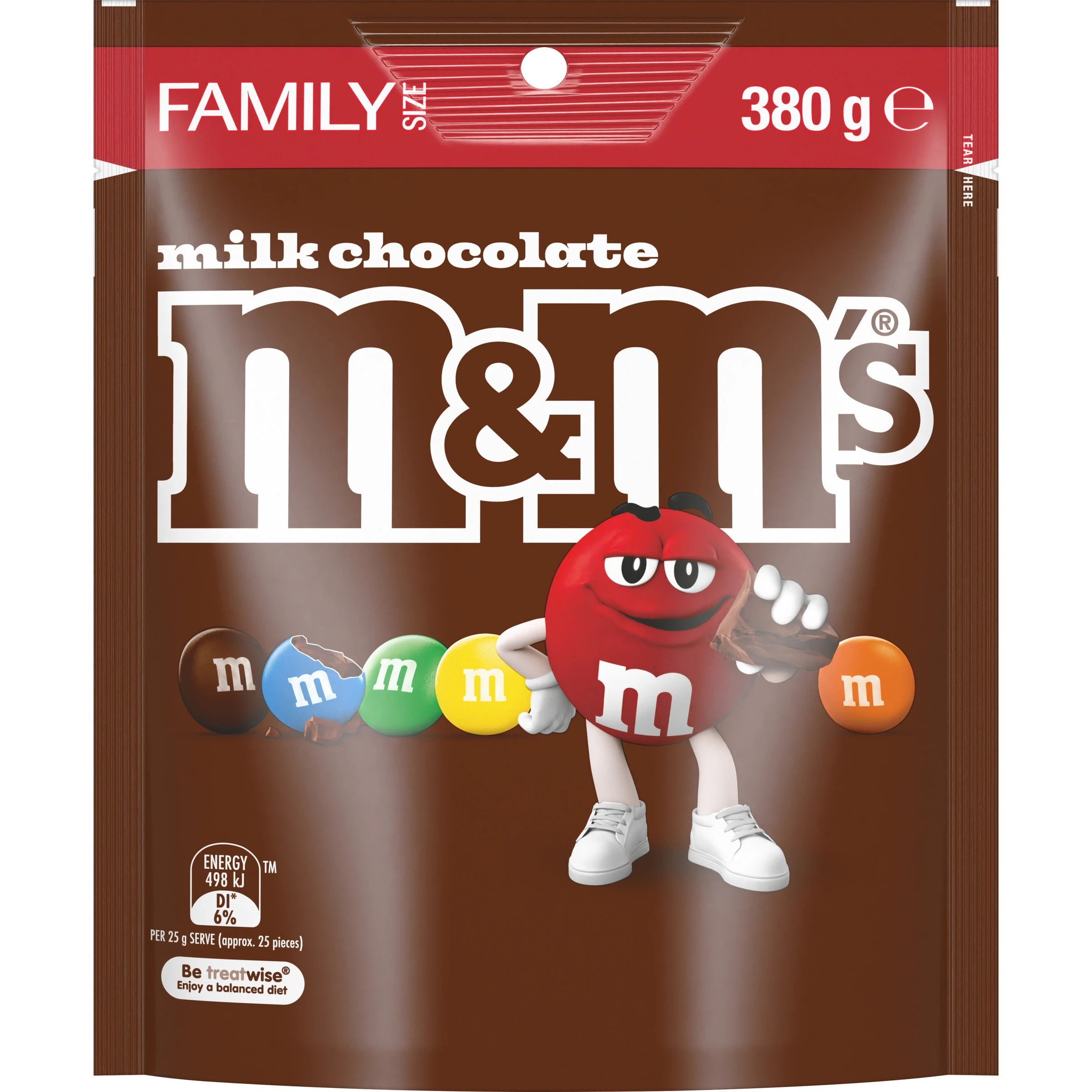 1 M&M’s Milk Chocolate Snack & Share Bag 380g, 1 of 7