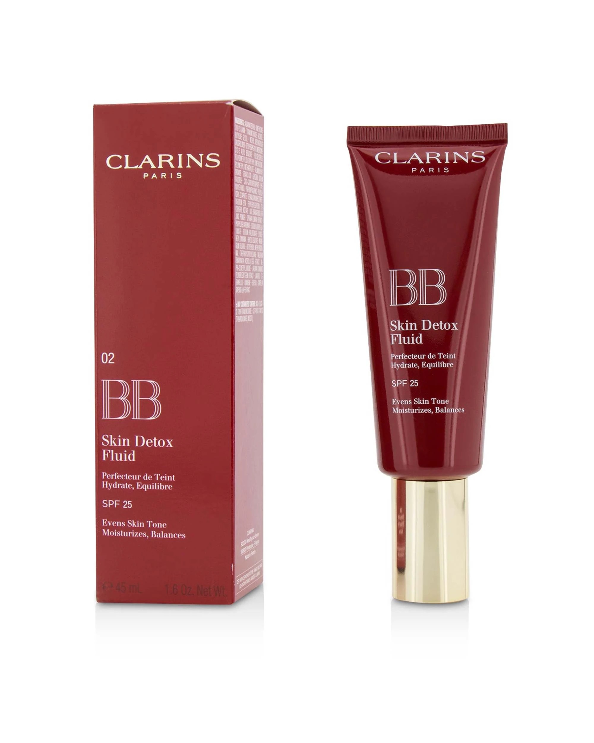 1 Clarins BB Skin Detox Fluid SPF 25 - #02 Medium  45ml/1.6oz - Natural, 1 of 4