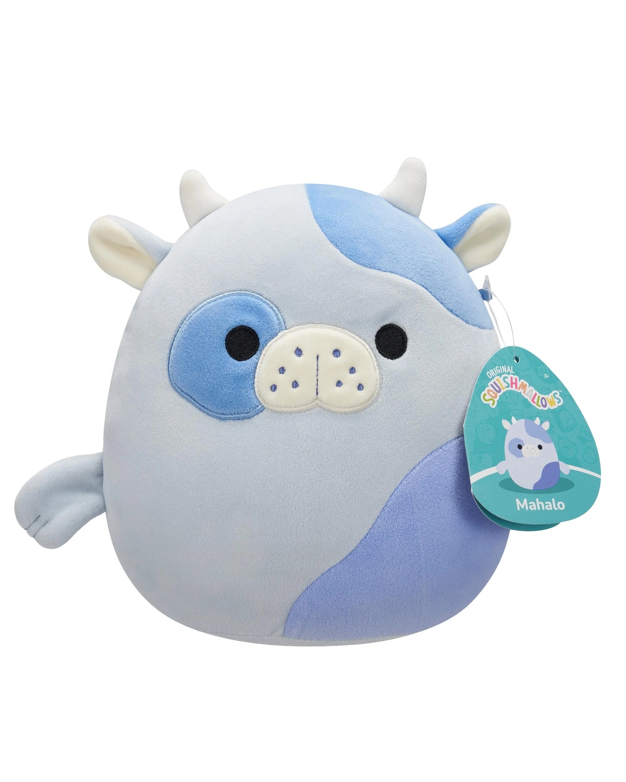 1 Squishmallows Mahalo the Seacow 7.5 inch Plush - Blue, 1 of 5