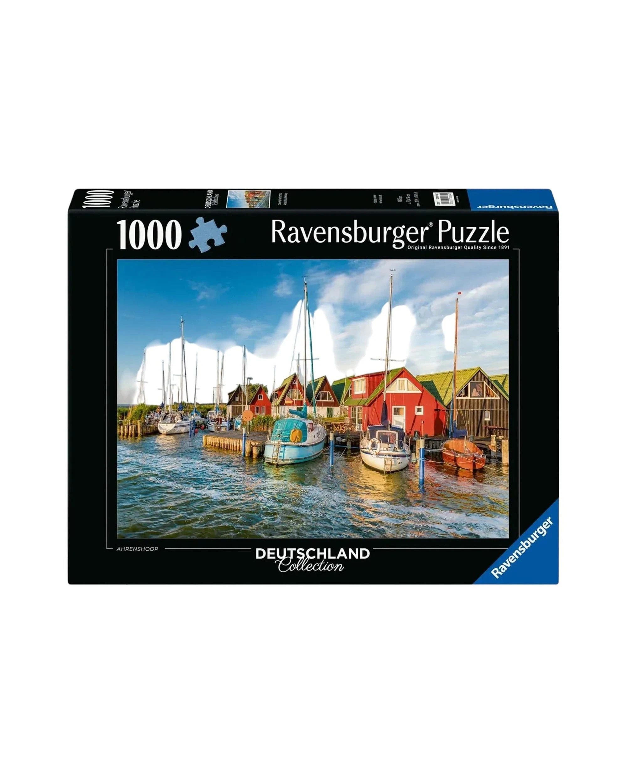 1 Ravensburger Colourful Habourside Germany 1000 Piece Puzzle, 1 of 1