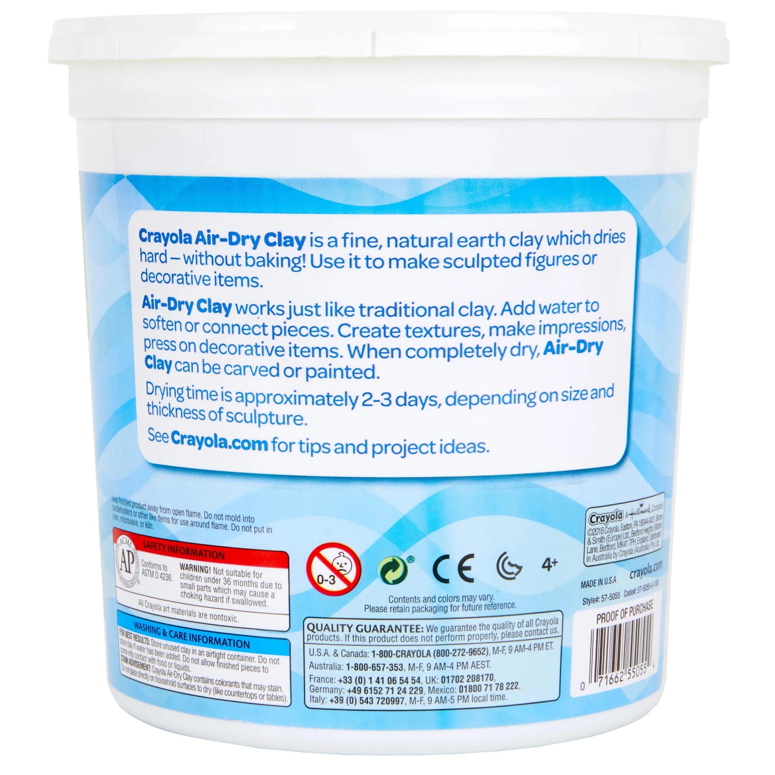 2 Crayola Air Dry Clay 2kg - Multi, 2 of 6