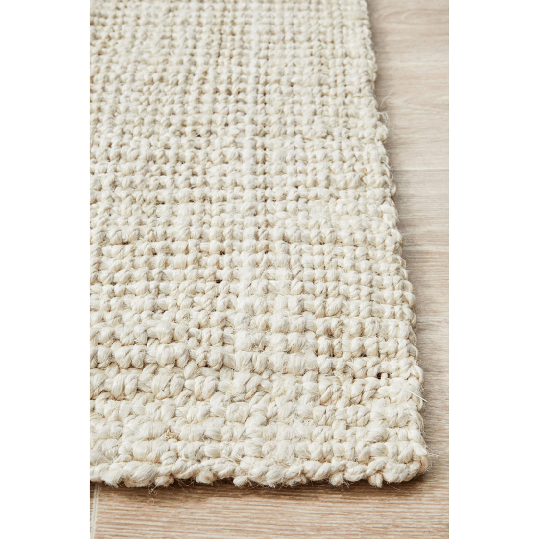 6 Rug Culture Atrium Barker Bleach 100% Jute Hand-loomed Rug - 230 x 320 cm, White - White, 6 of 7