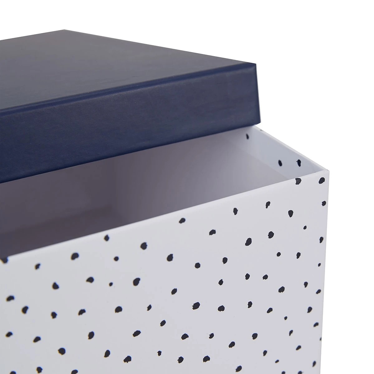 4 Navy Spot Gift Box - Large, 4 of 8