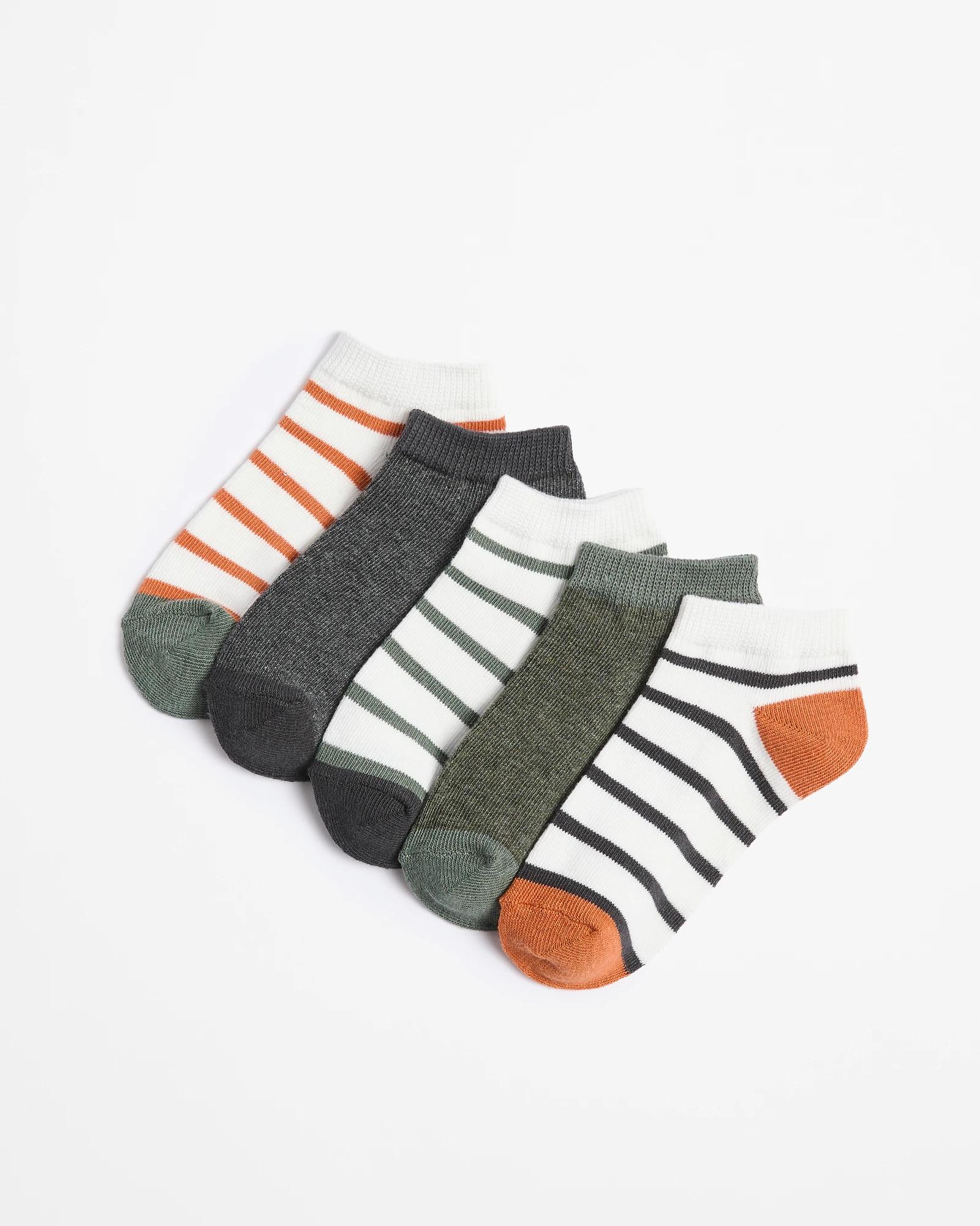 1 Boys Low Cut Socks 5 Pack - Maxx - Stripe MULTI, 1 of 3