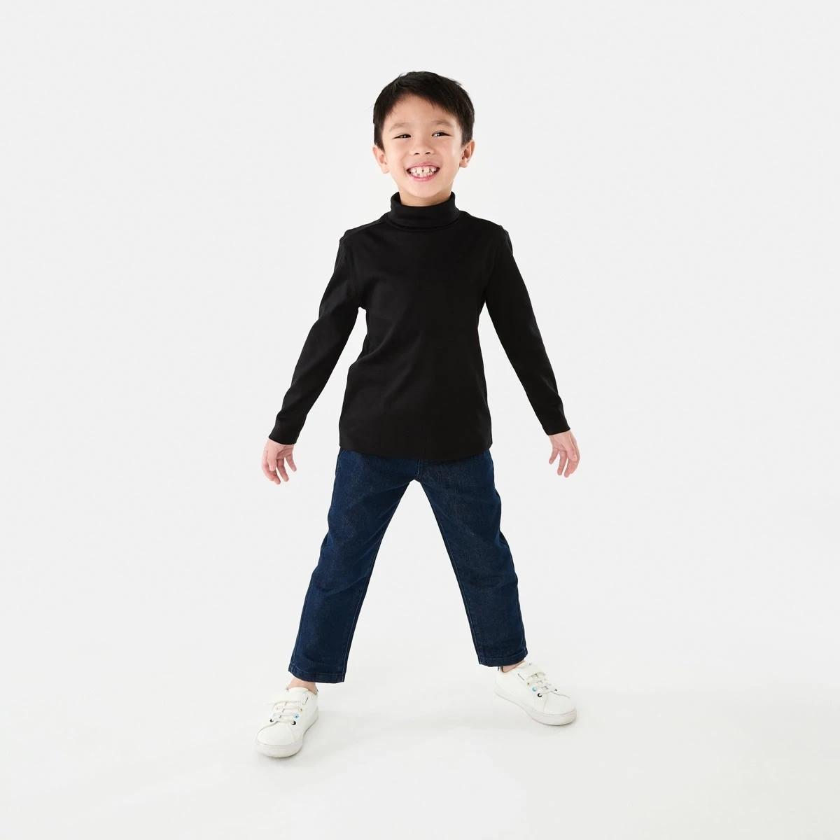 5 Long Sleeve Skivvy Top Black, 5 of 8