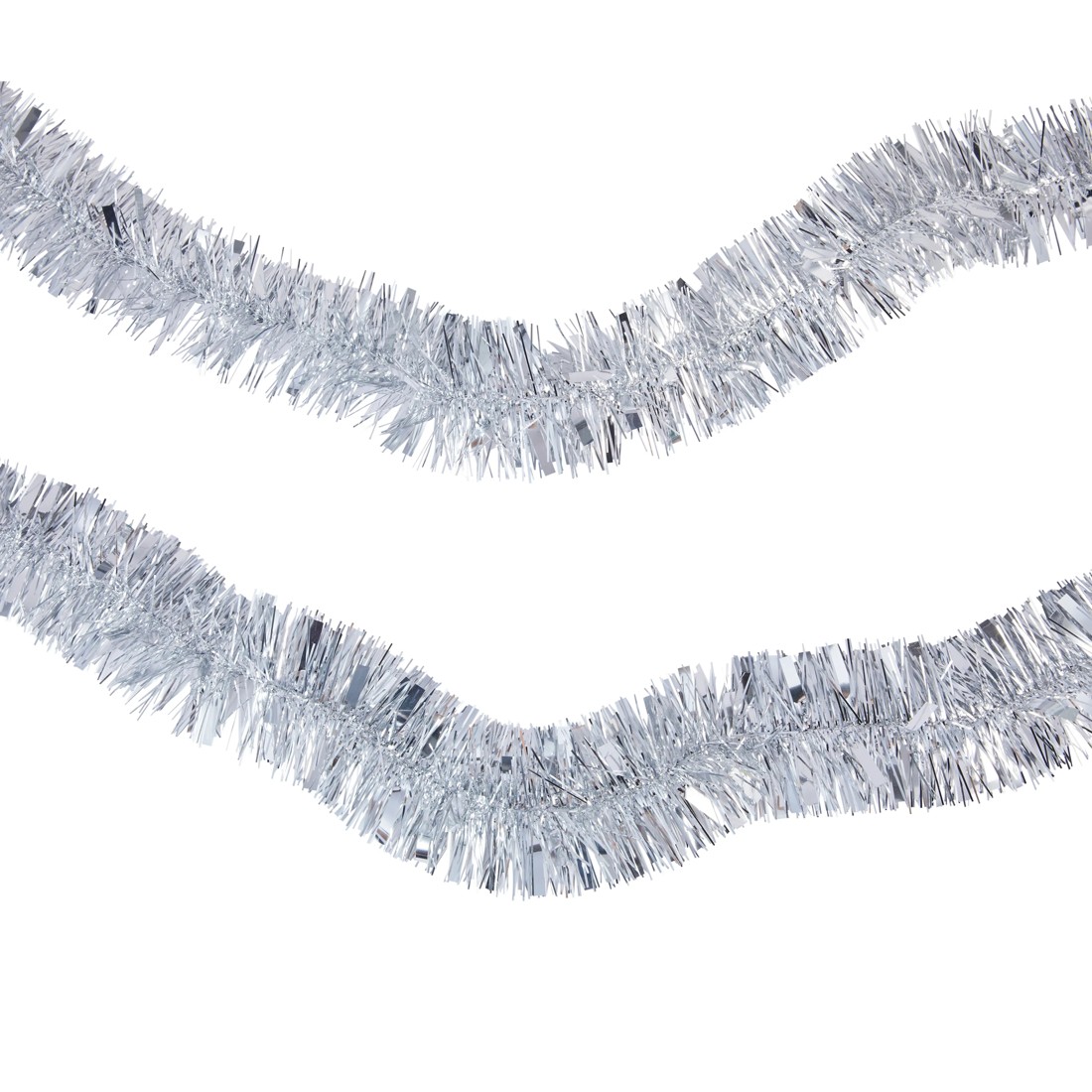 3 6m Silver Christmas Tinsel, 3 of 3