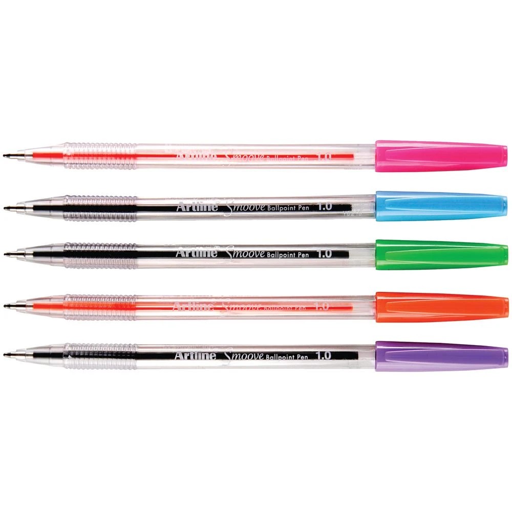 2 Artline Smoove Ballpoint Pens Bright 10 Pack, 2 of 2