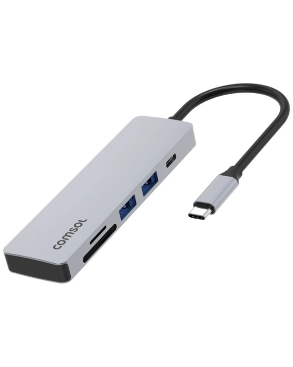 Comsol 3 Port USB-C Hub with SD Card Reader