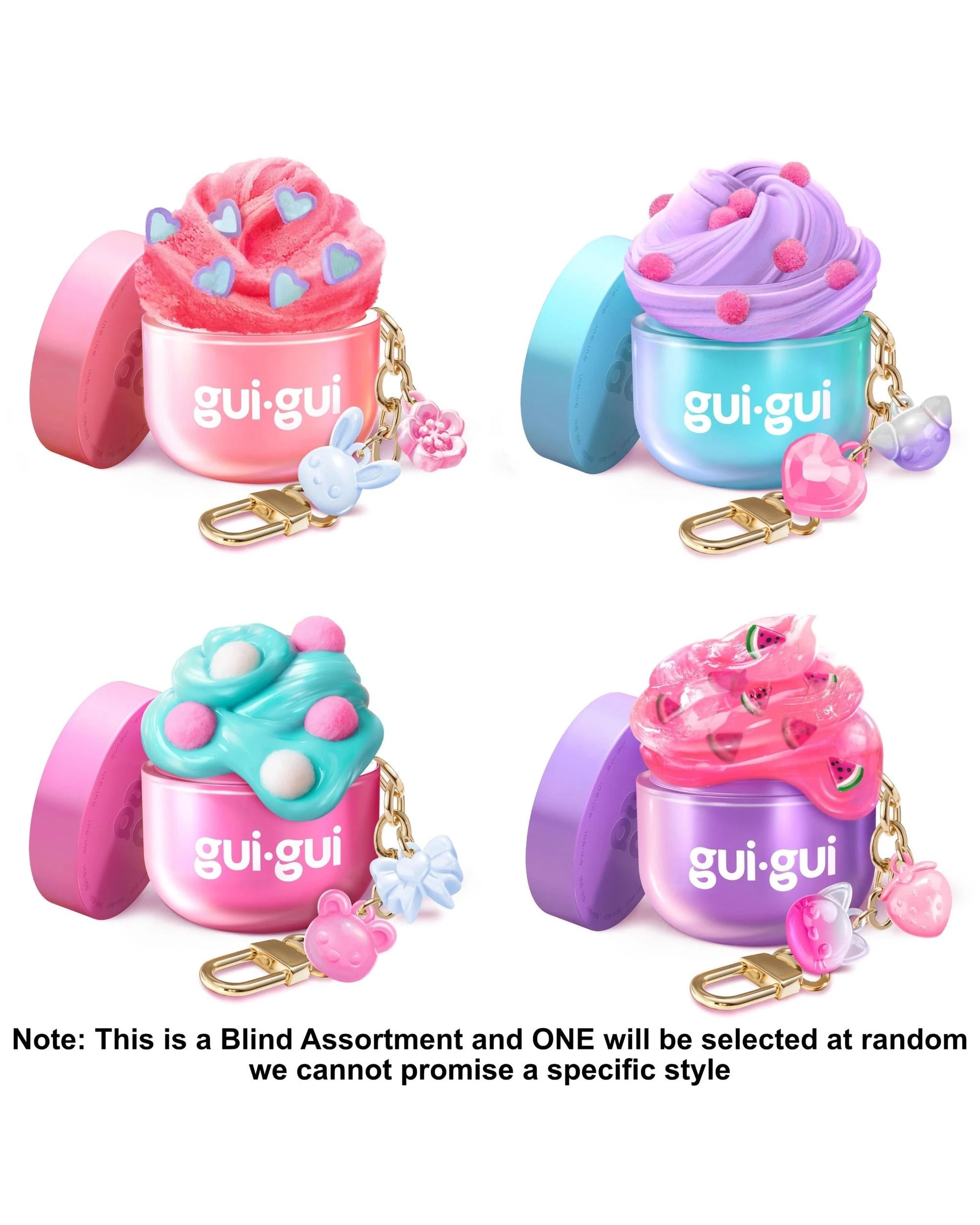 2 Gui Gui Mini Slime Keychain Assorted, 2 of 9