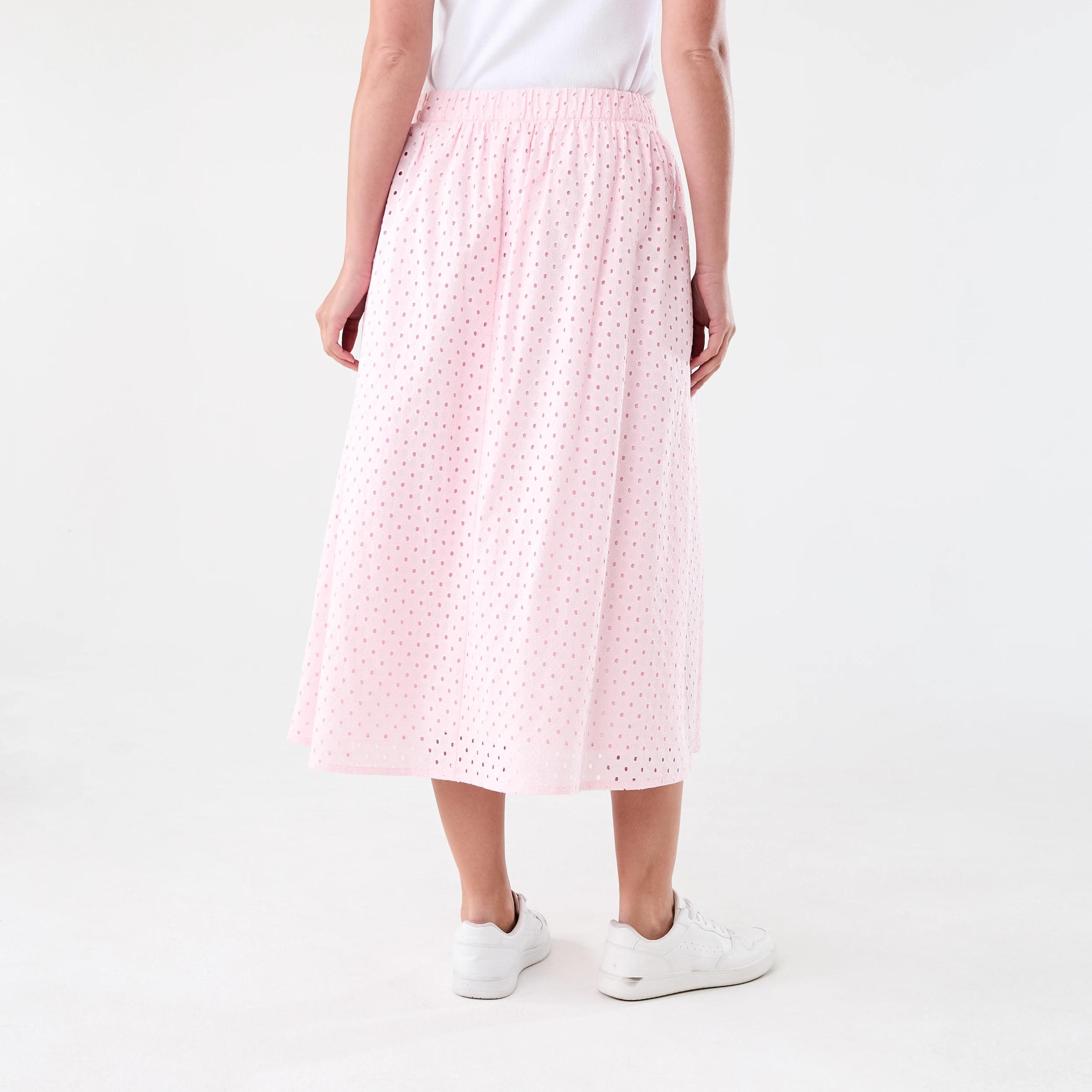 3 Broderie Maxi Skirt Soft Pink, 3 of 4
