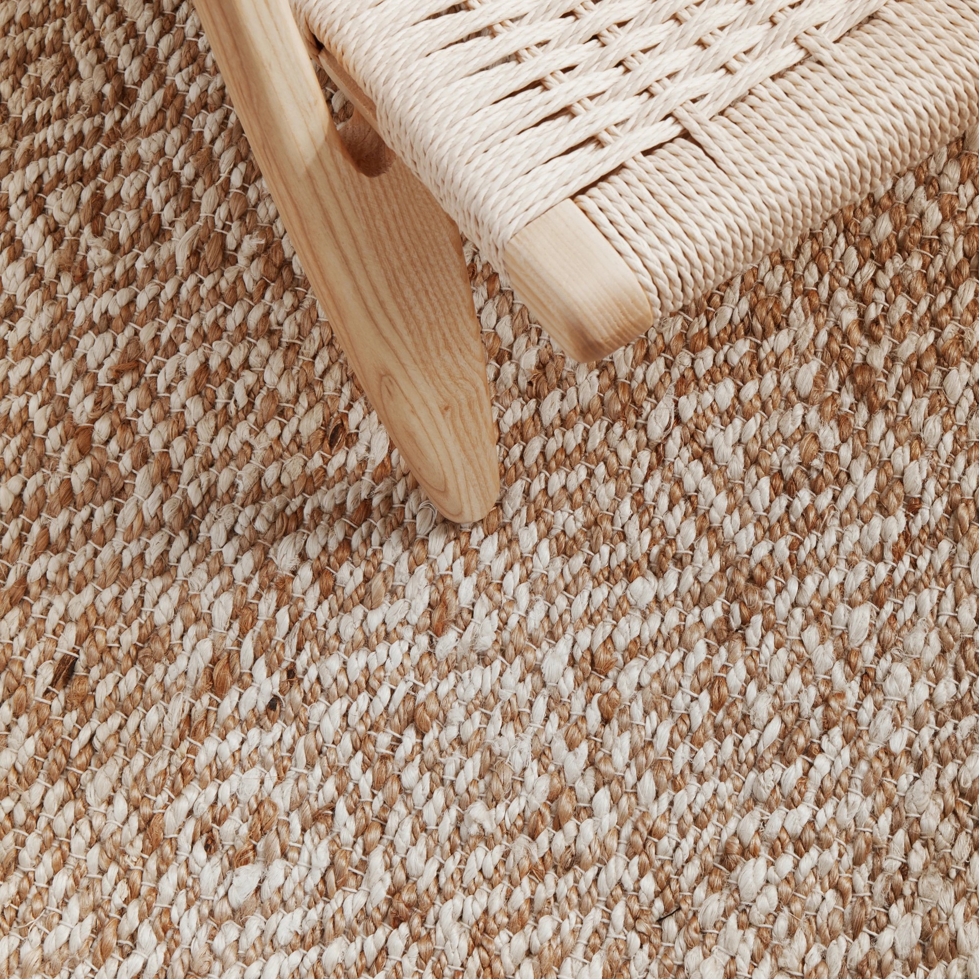 8 Common Ground Rugs Drift 444 220x150cm - Medium Jute Rug - Natural, 8 of 8