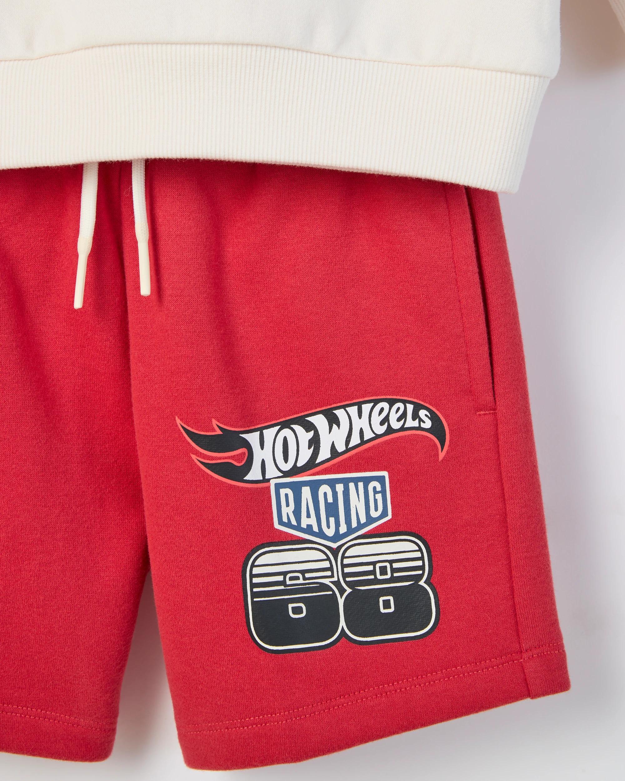 3 Hot Wheels Australian Cotton Blend Jumper and Shorts Set HOT WHEELS, 3 of 3
