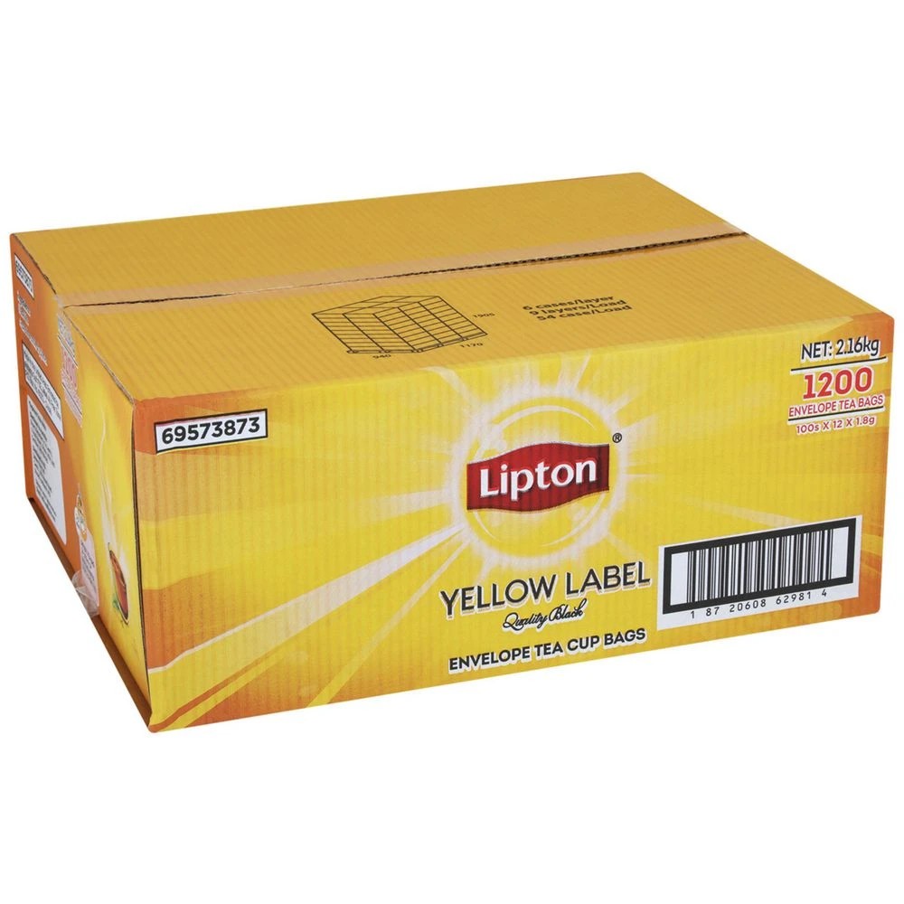 1 Lipton Yellow Label Quality Black Tea Bags 1200 Pack, 1 of 2