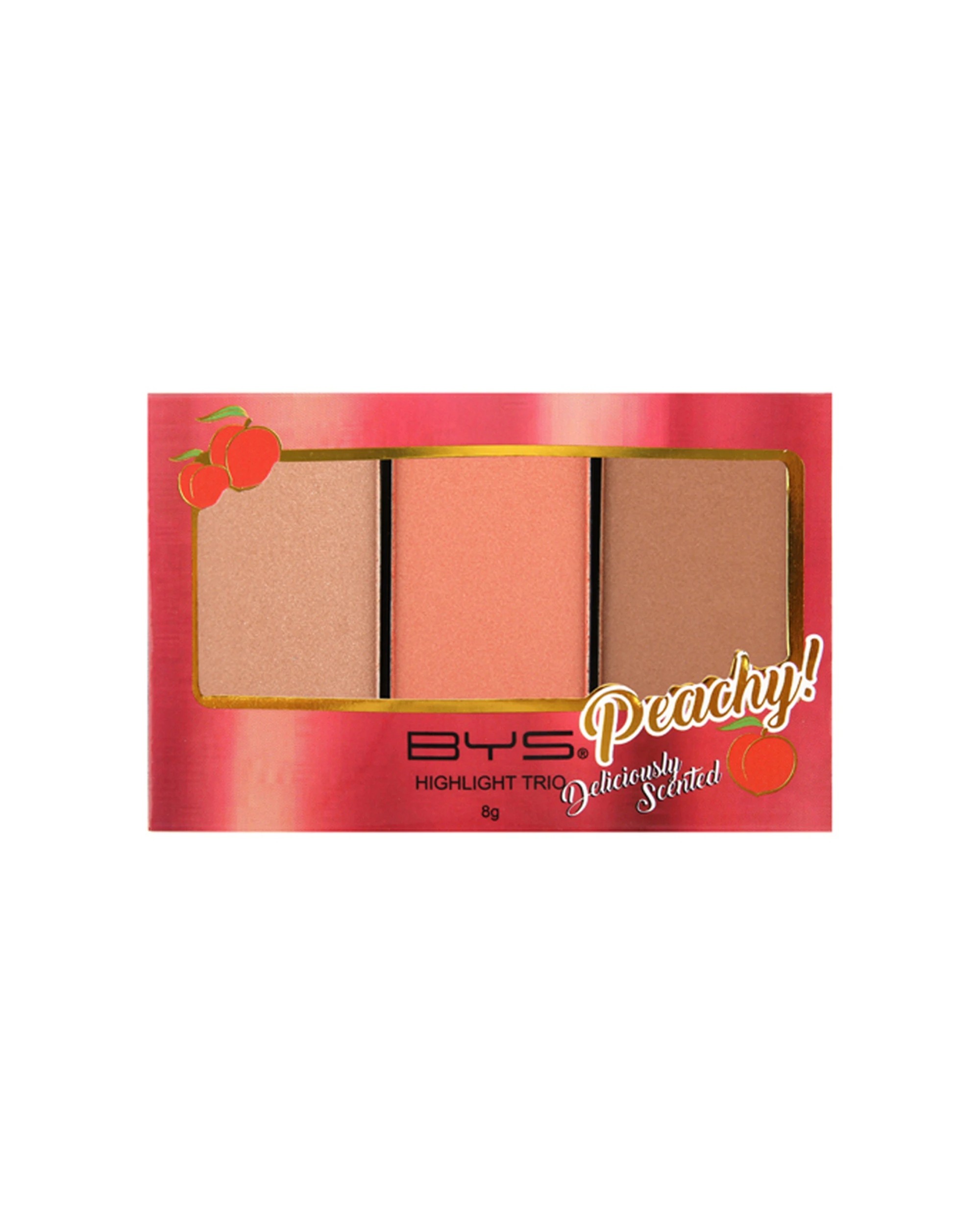 1 BYS Highlight Trio Peach Dimensional Powder Face Highlighter 8g - Multi, 1 of 1