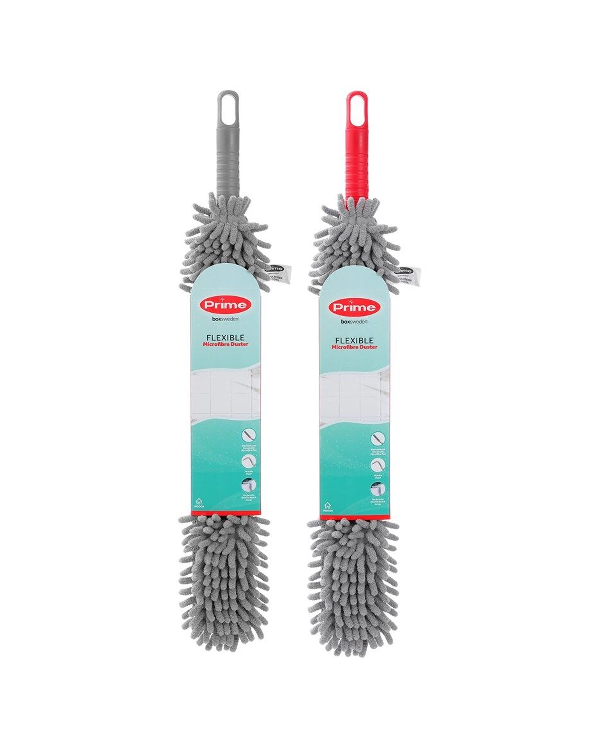 3 Boxsweden 2PK Prime Flexible Microfibre Washable Indoor Duster 57cm - Multi, 3 of 8