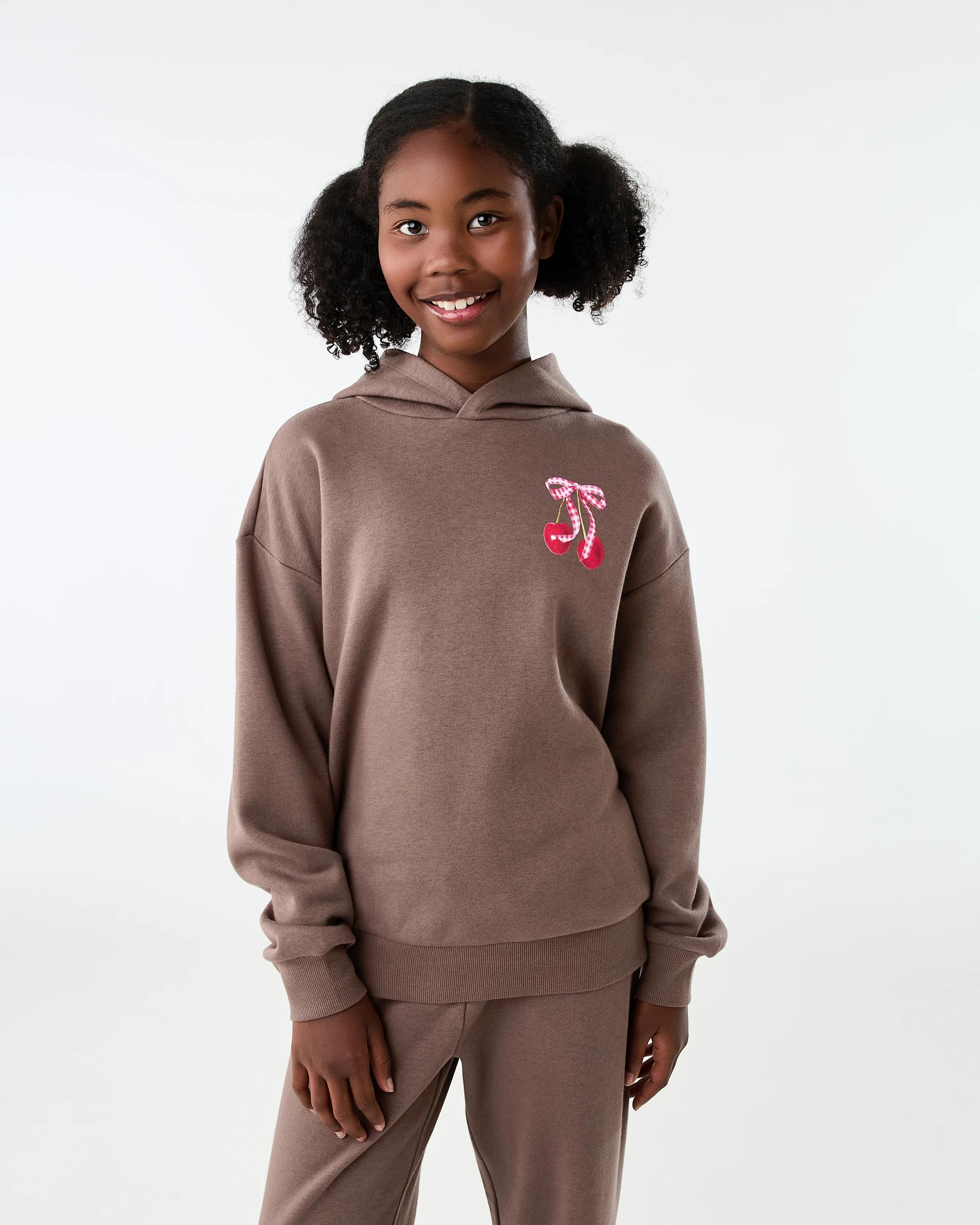 1 Oversized Hoodie Brwn Chrry, 1 of 8