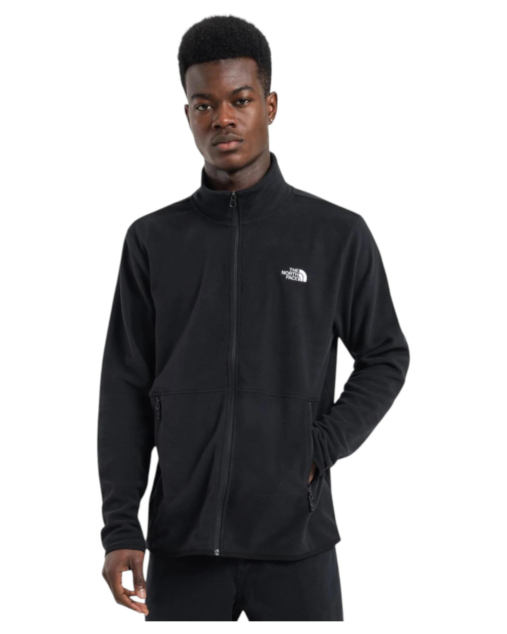 7 The North Face Mens TKA Glacier Full Zip Black Jacket BLACK, 7 of 7