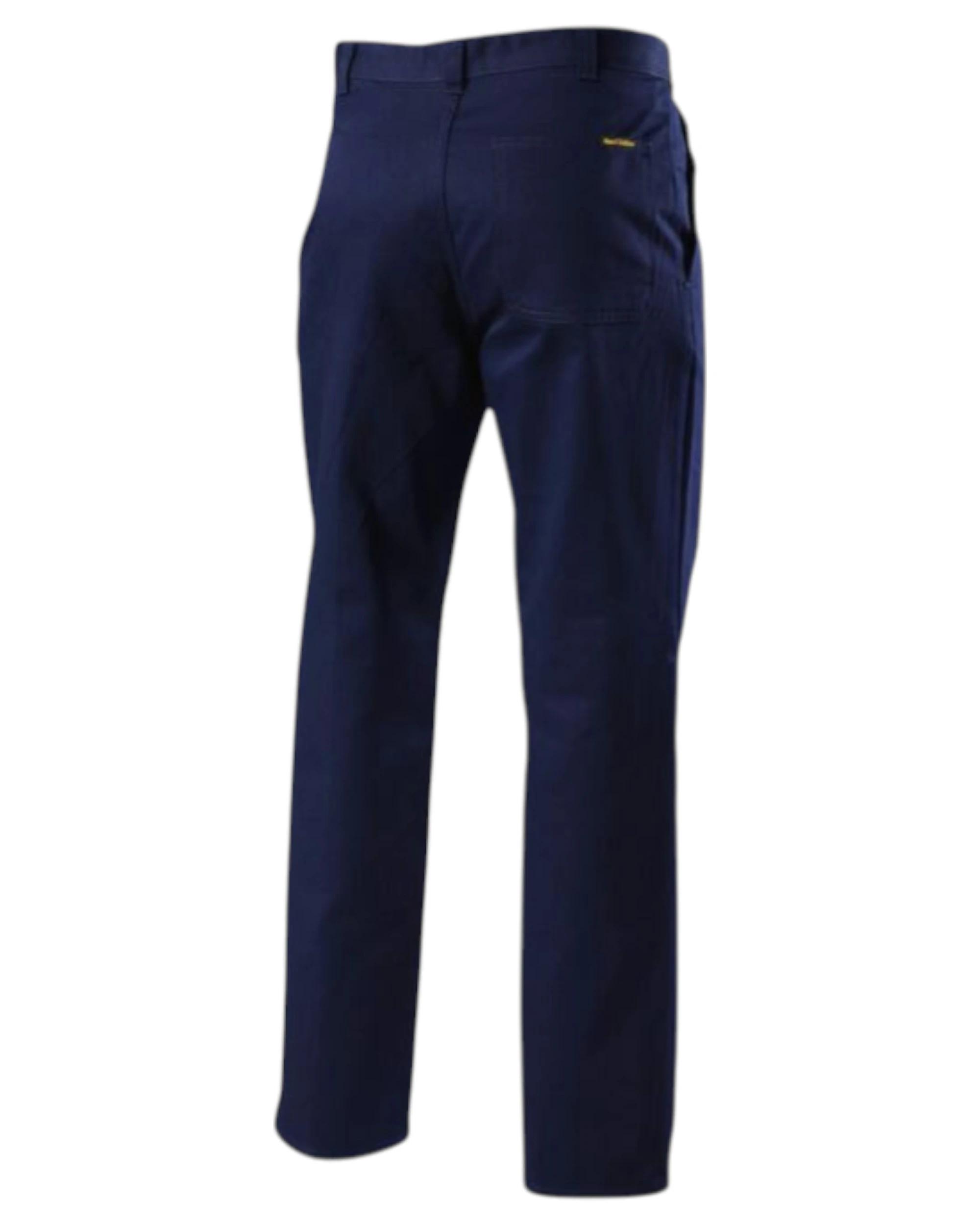 3 Hard Yakka Mens Drill Work Pant Cotton Navy Pants Y02501 NAVY, 3 of 9