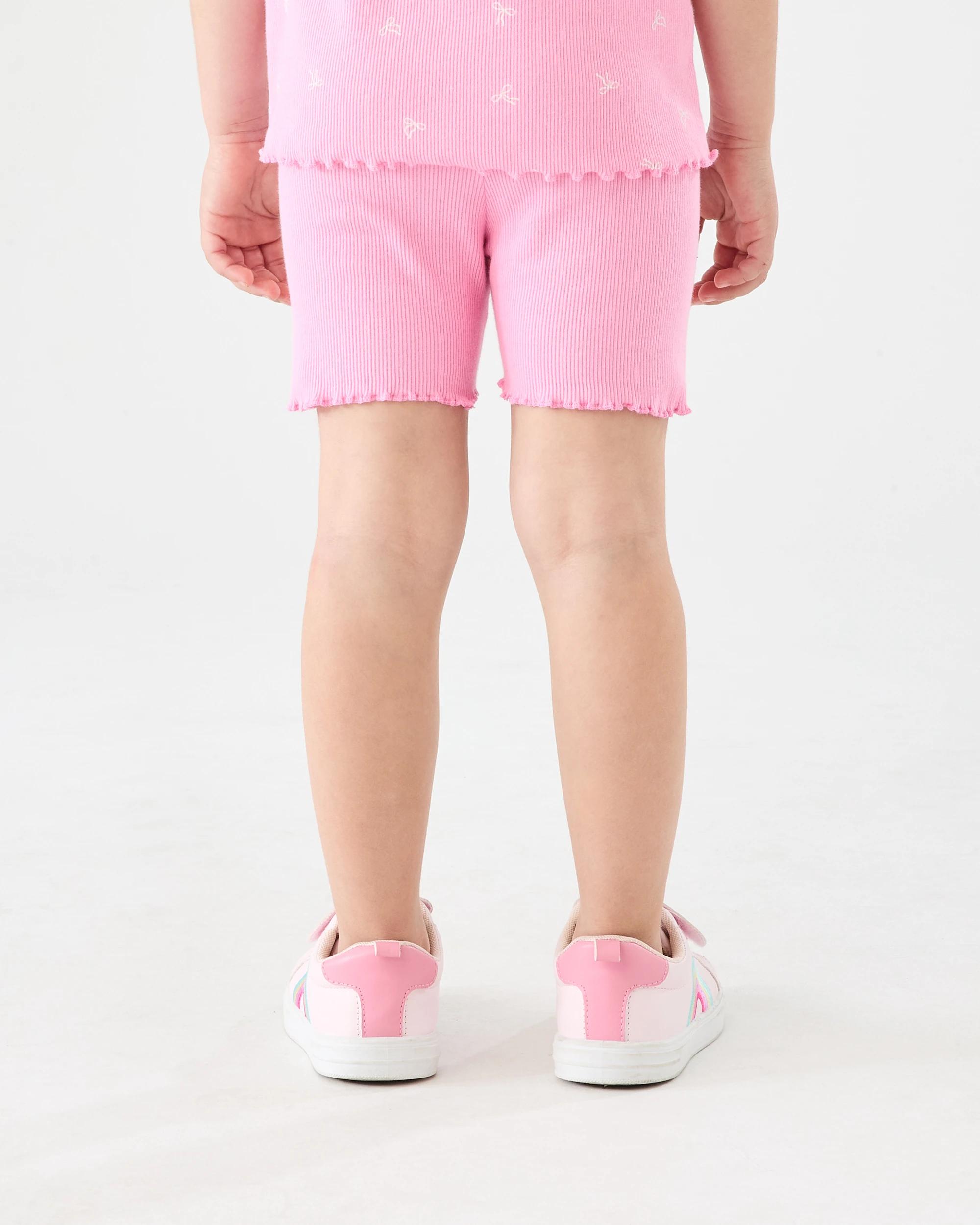 2 Printed Rib Bike Shorts PRISMATIC PINK, 2 of 6