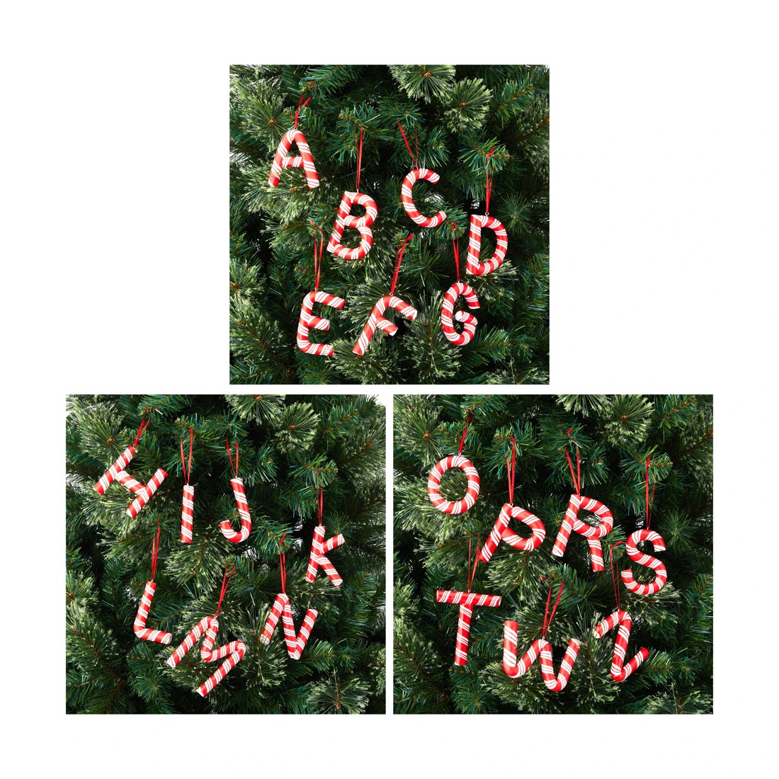 2 Candy Cane Letter Decoration - Assorted, 2 of 3