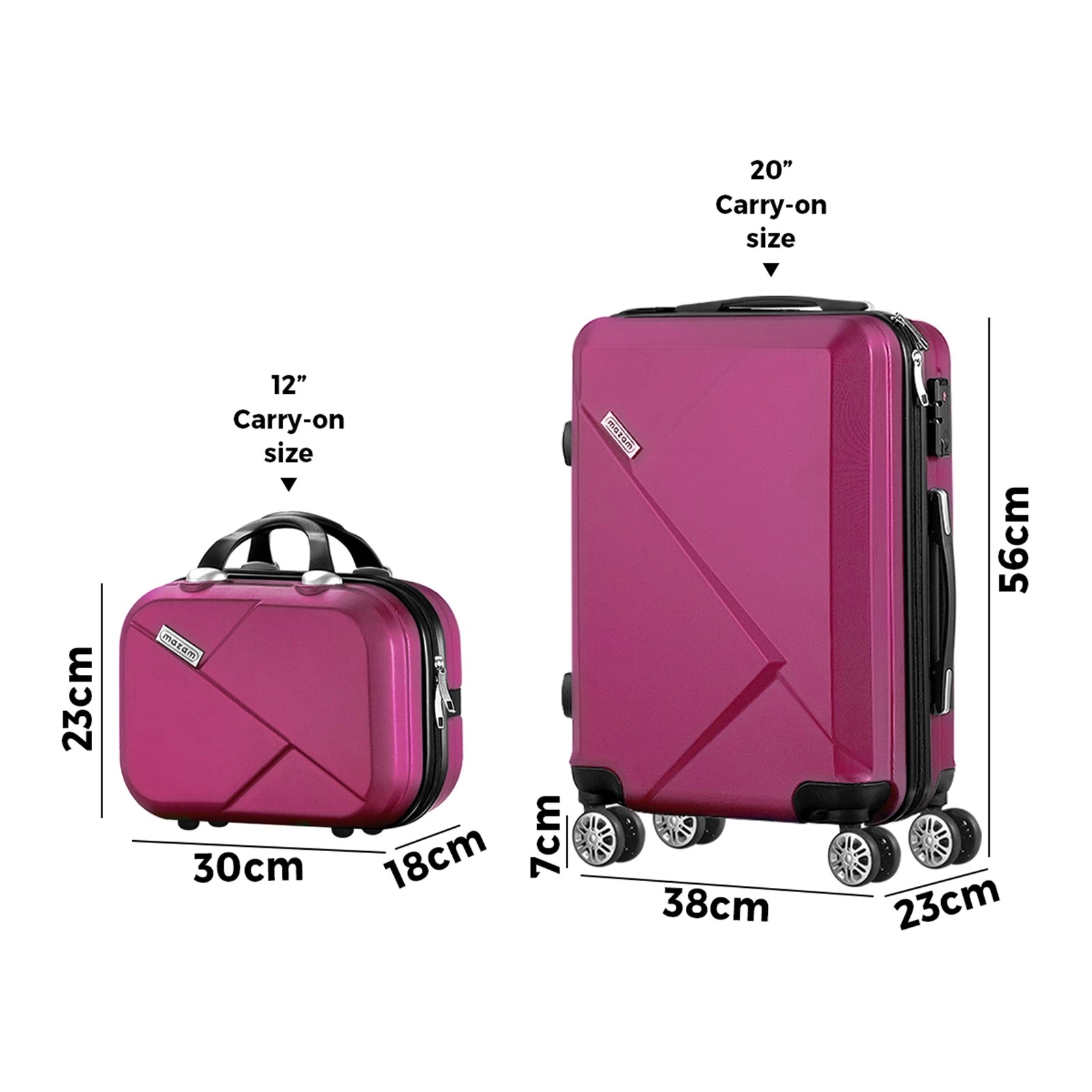2 Mazam 2PCS Luggage Suitcase Trolley Set - Multi, 2 of 8