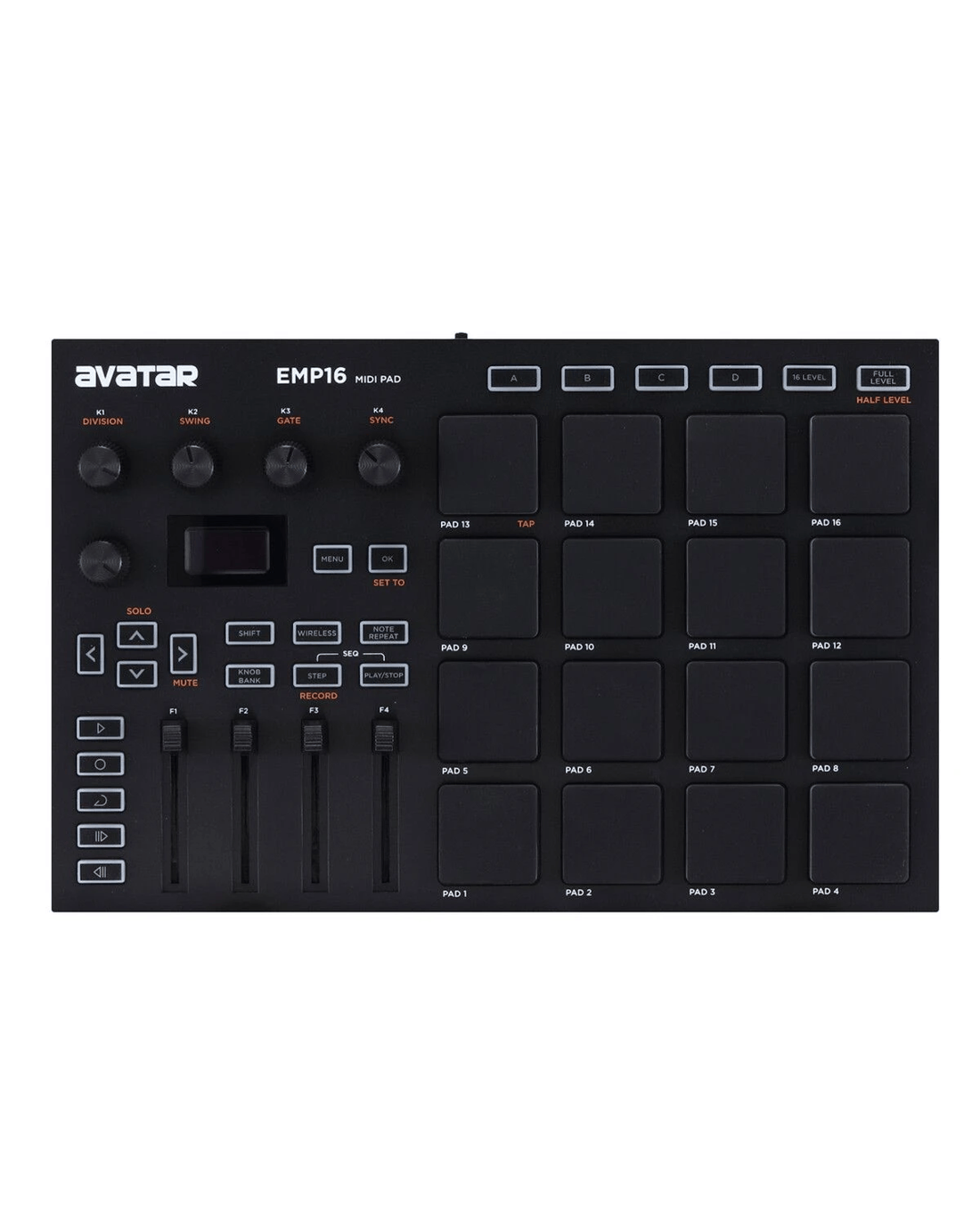 AUSWAY USB MIDI Controller Pad Pro Beat Maker Machine 16 RGB MPC Drum ...
