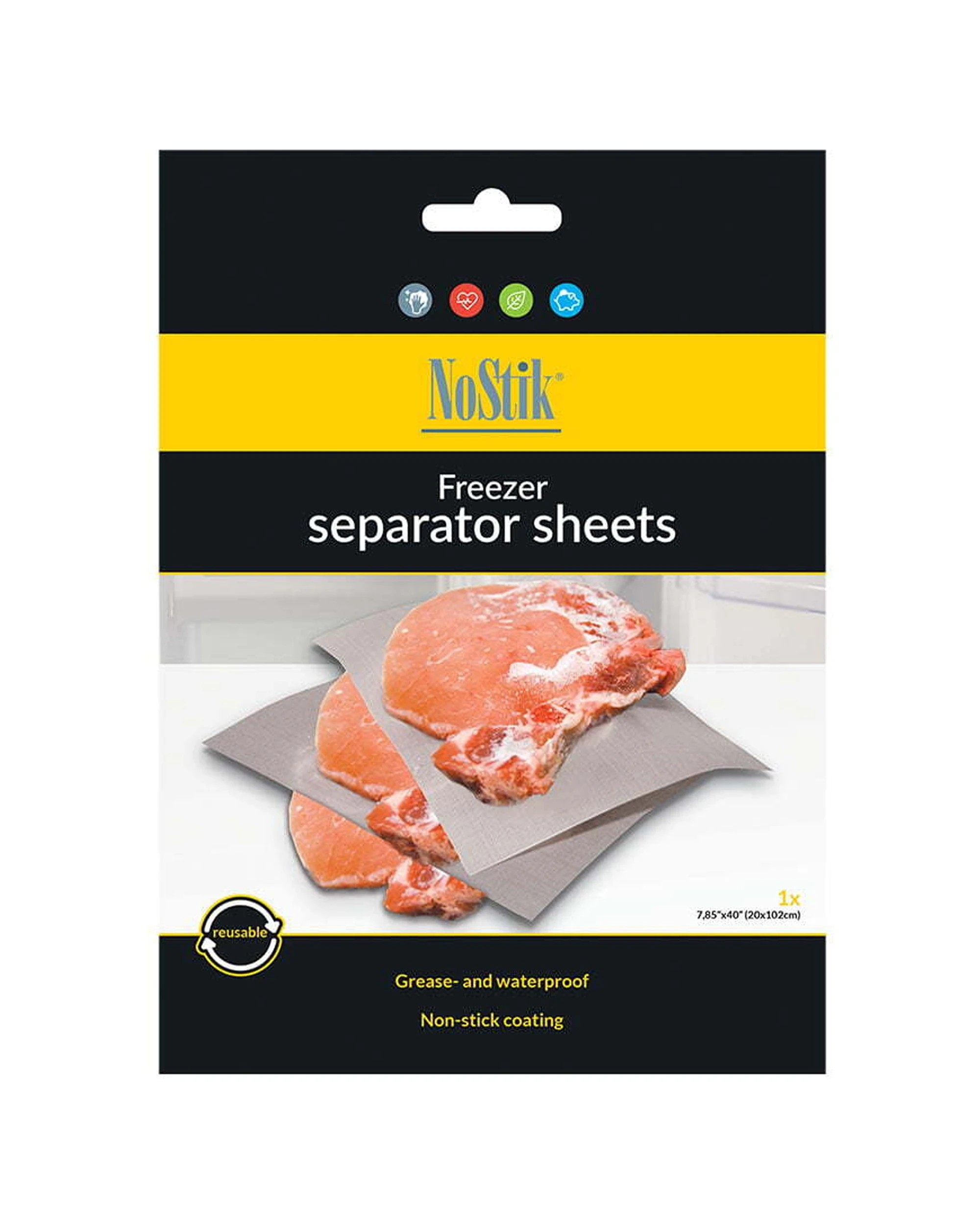 1 Nostik Reusable Non-Stick 102x20cm Separator Sheets Kitchen Accessories 1 Pack - White, 1 of 1