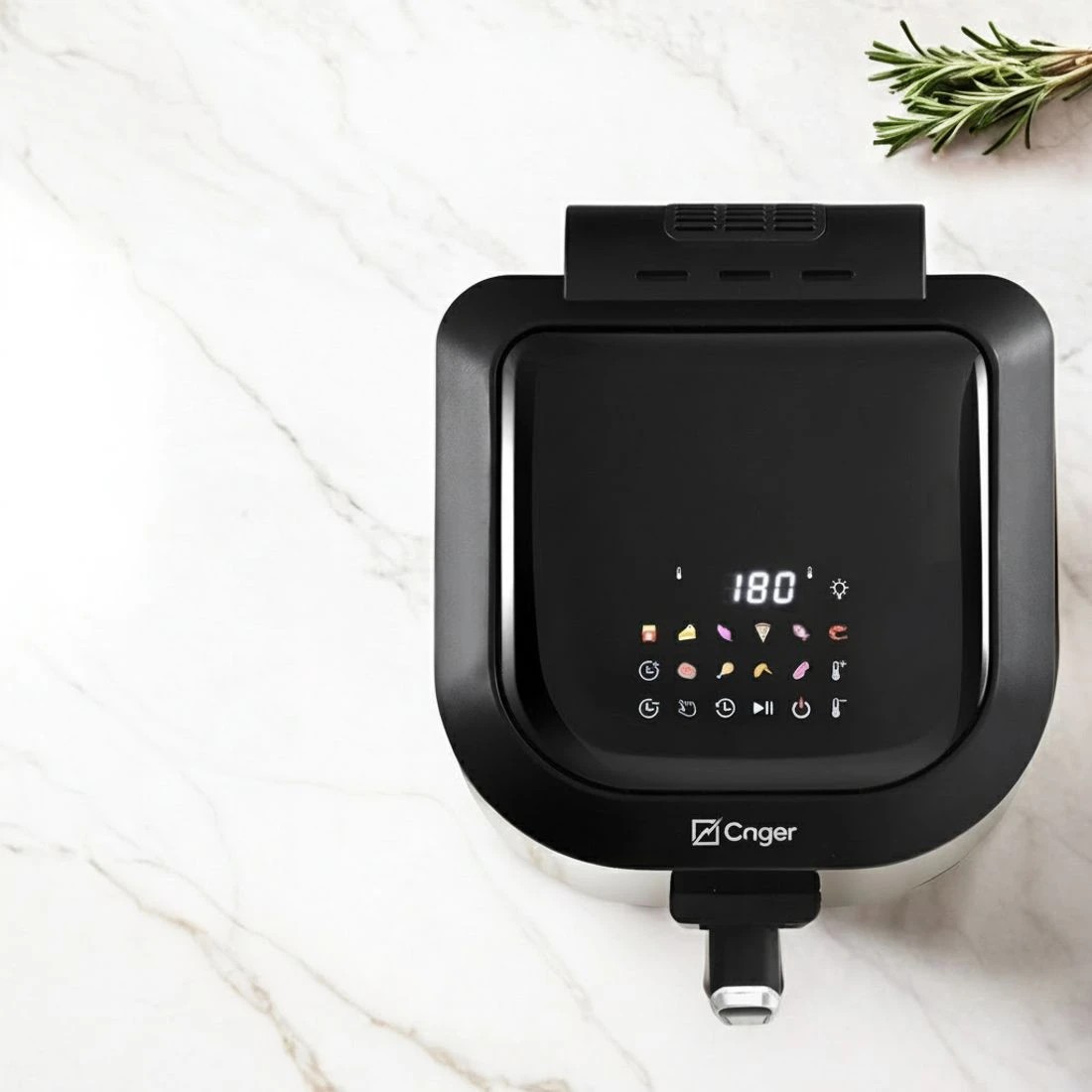 4 Devanti 5.5L Air Fryer & Grill LCD Fryers 1500W - Black, 4 of 6