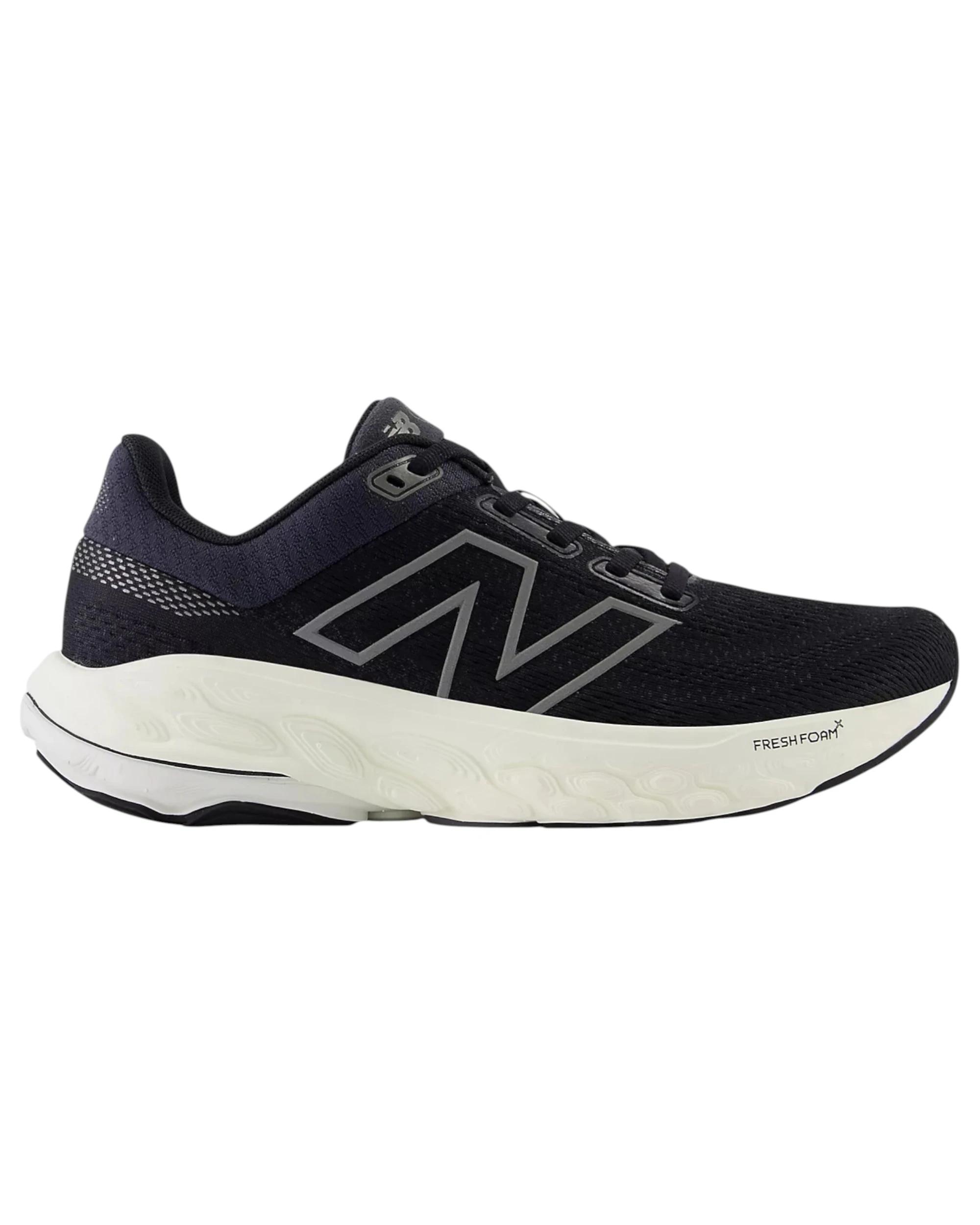 1 New Balance Womens Fresh Foam X 860v14 Black/ White Athletic Shoes BLACK/WHITE, 1 of 5