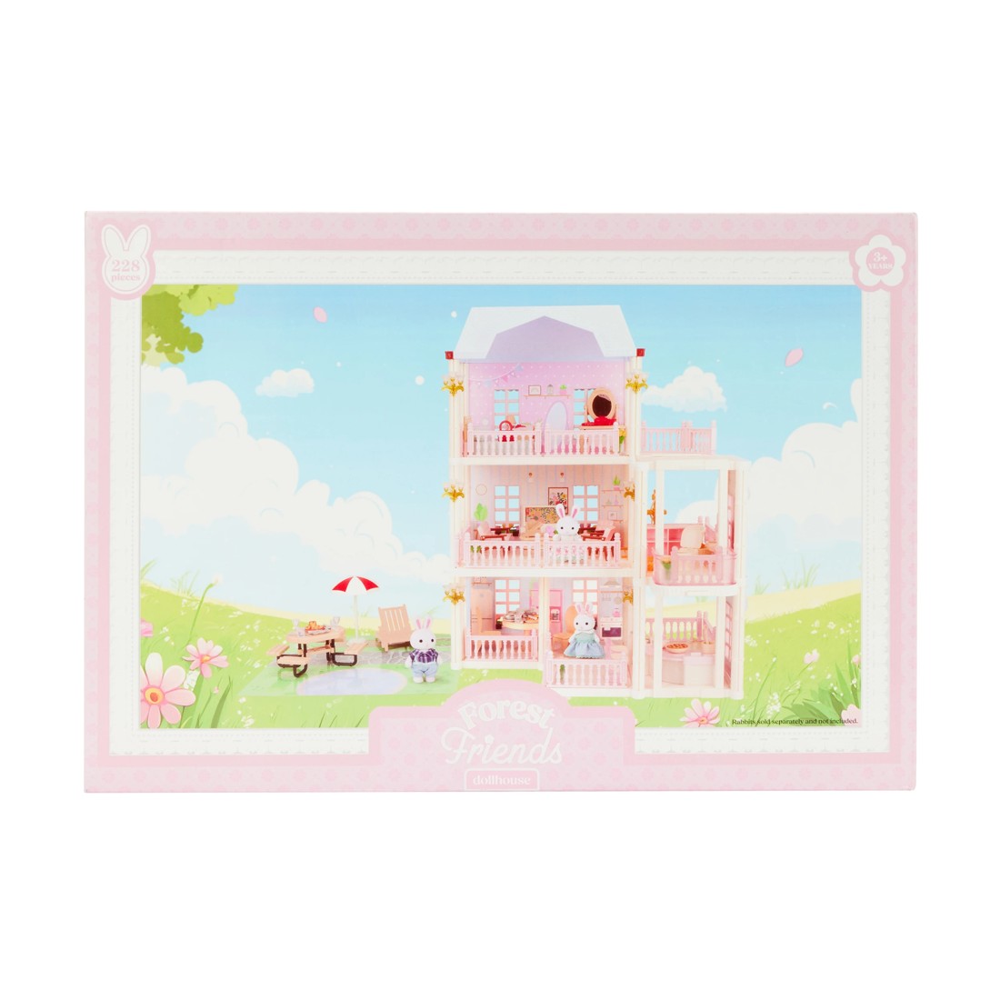 1 228 Piece Forest Friends Dollhouse Playset, 1 of 3