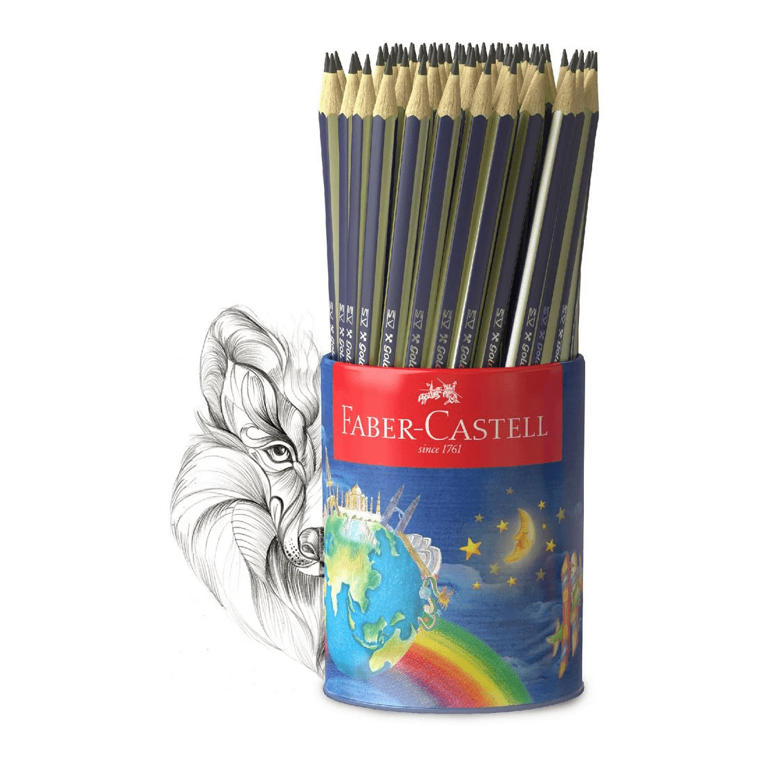 3 Faber-Castell Goldfaber Graphite Pencils HB 72 Pack, 3 of 5
