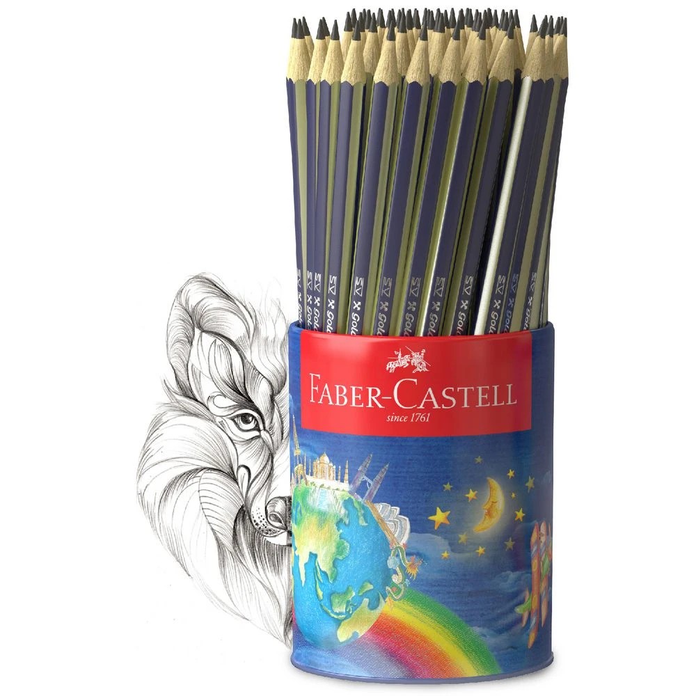 3 Faber-Castell Goldfaber Graphite Pencils HB 72 Pack, 3 of 5