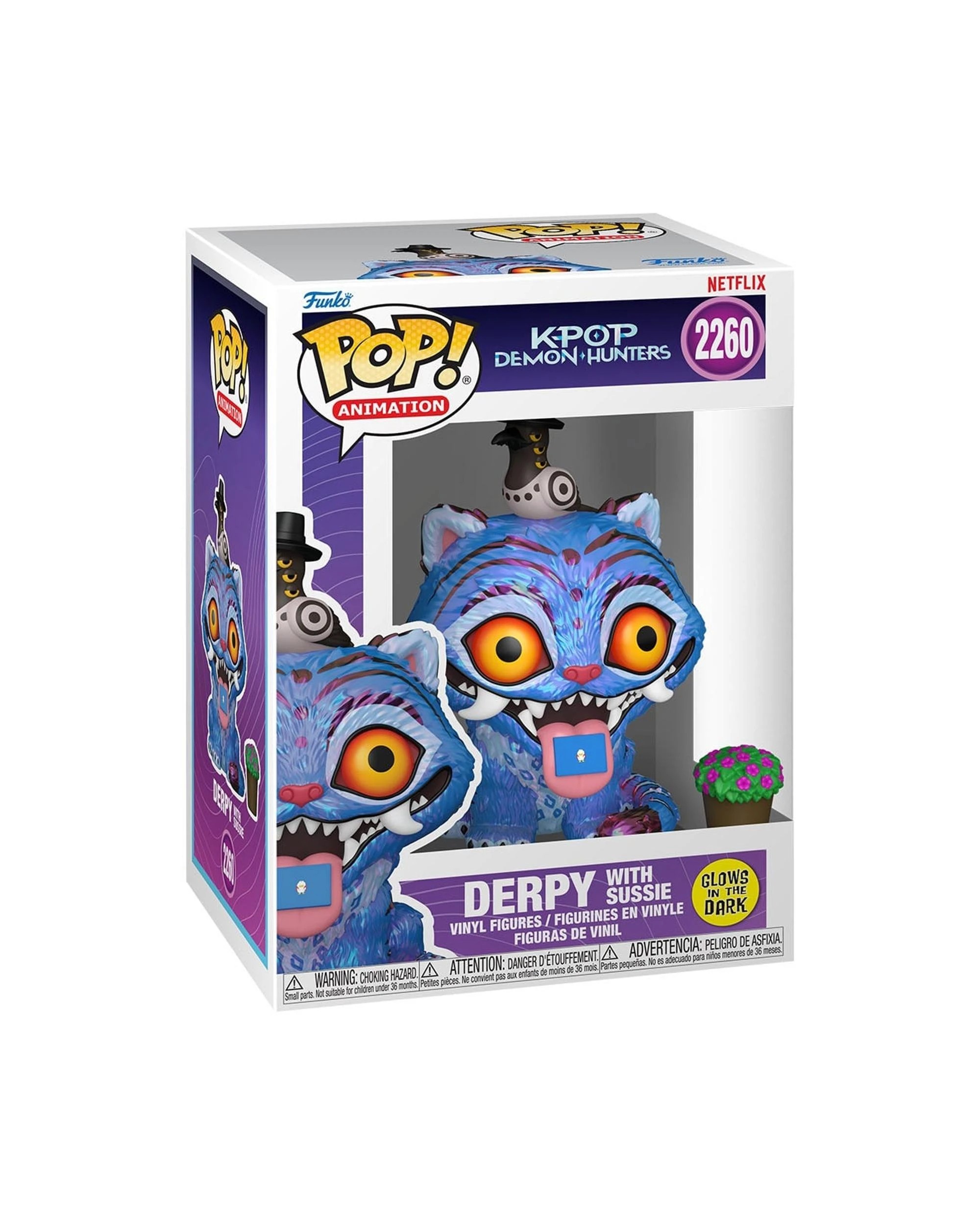 4 K-POP Demon Hunters: Derpy with Sussie Glow In The Dark Funko POP! Vinyl, 4 of 4